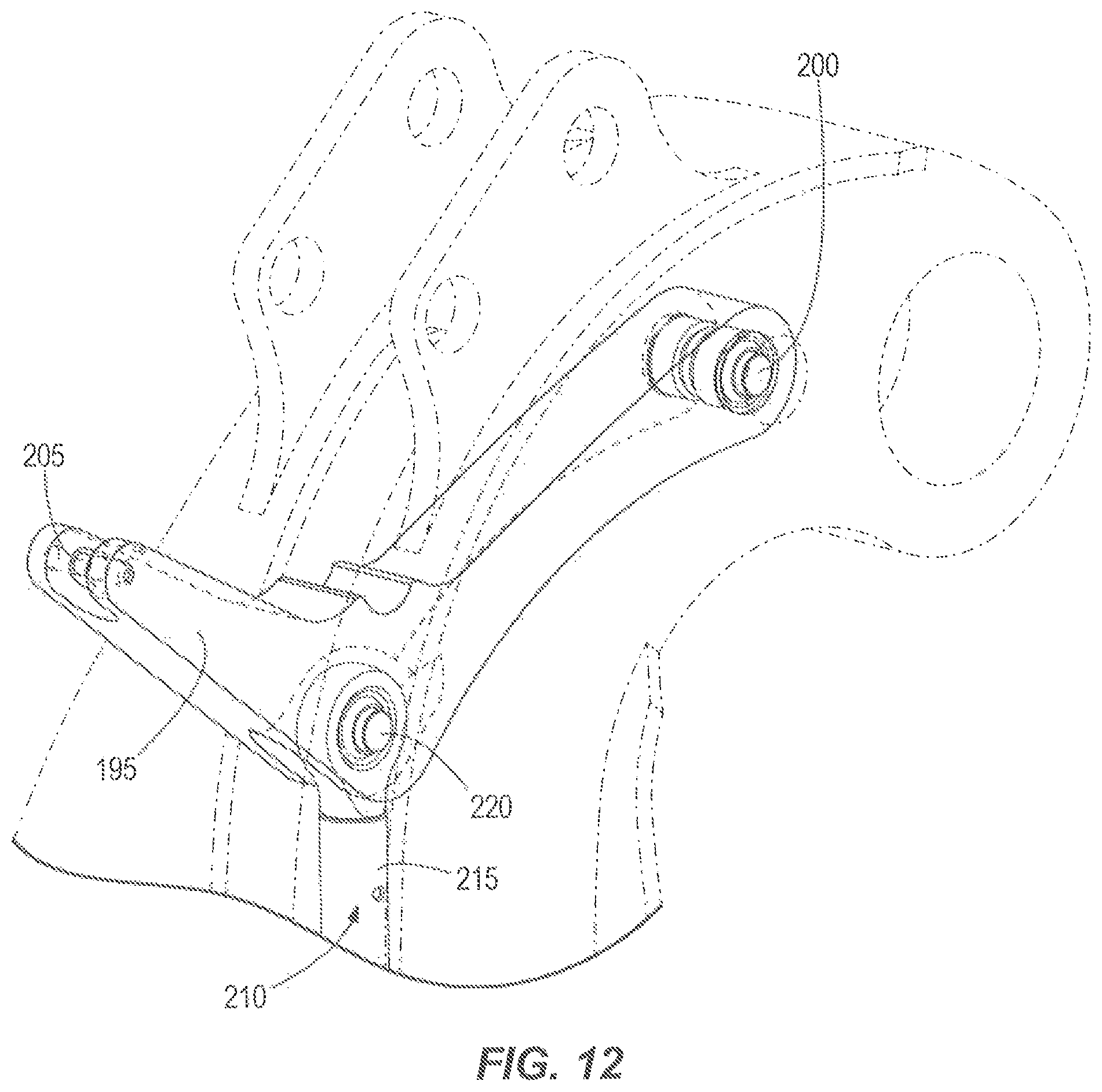 Patent US12312765 Figure 8 – Dipper door and dipper door trip assembly