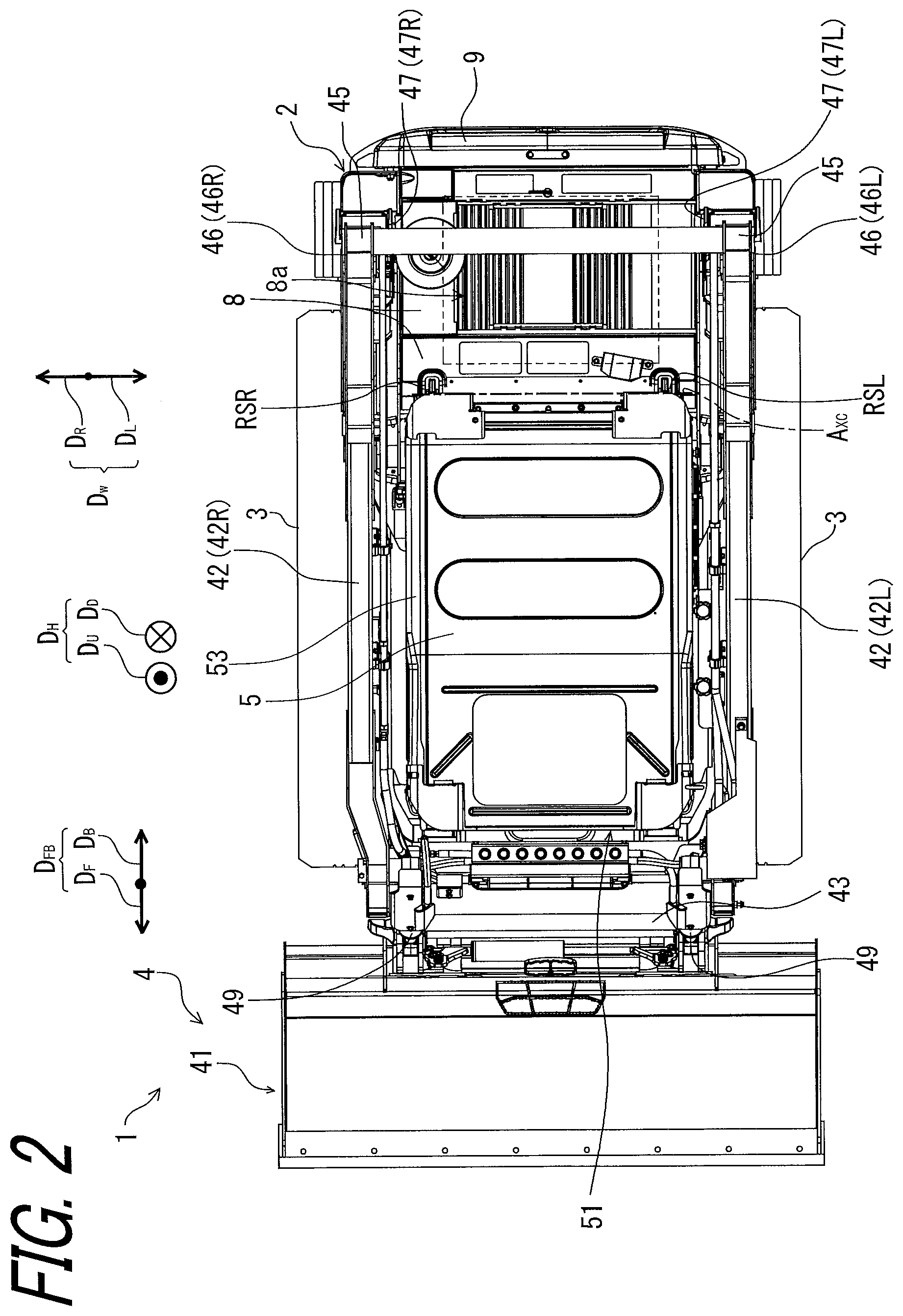 Patent US12312766 Figure 2 – Fan structure and work vehicle