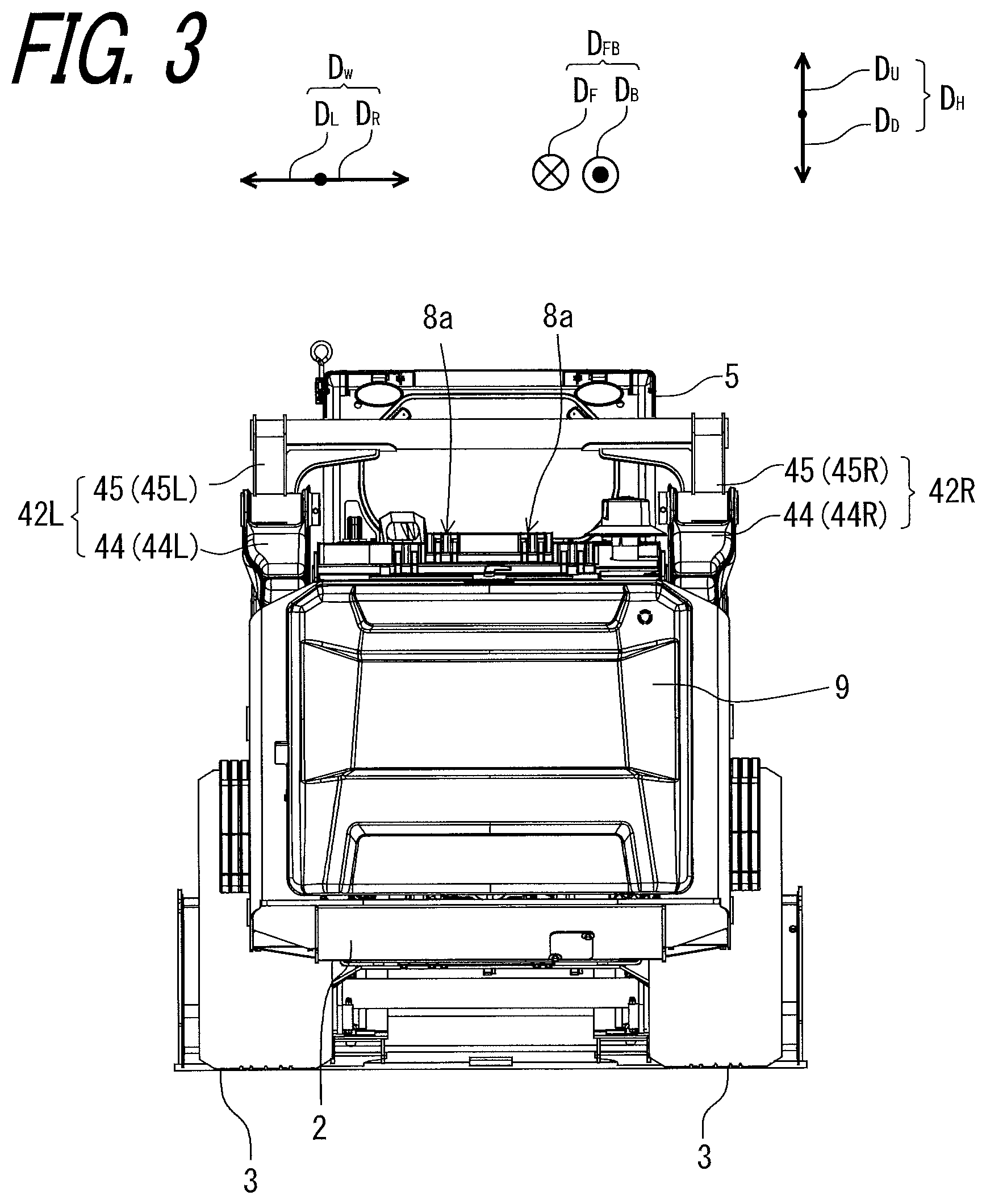 Patent US12312766 Figure 3 – Fan structure and work vehicle