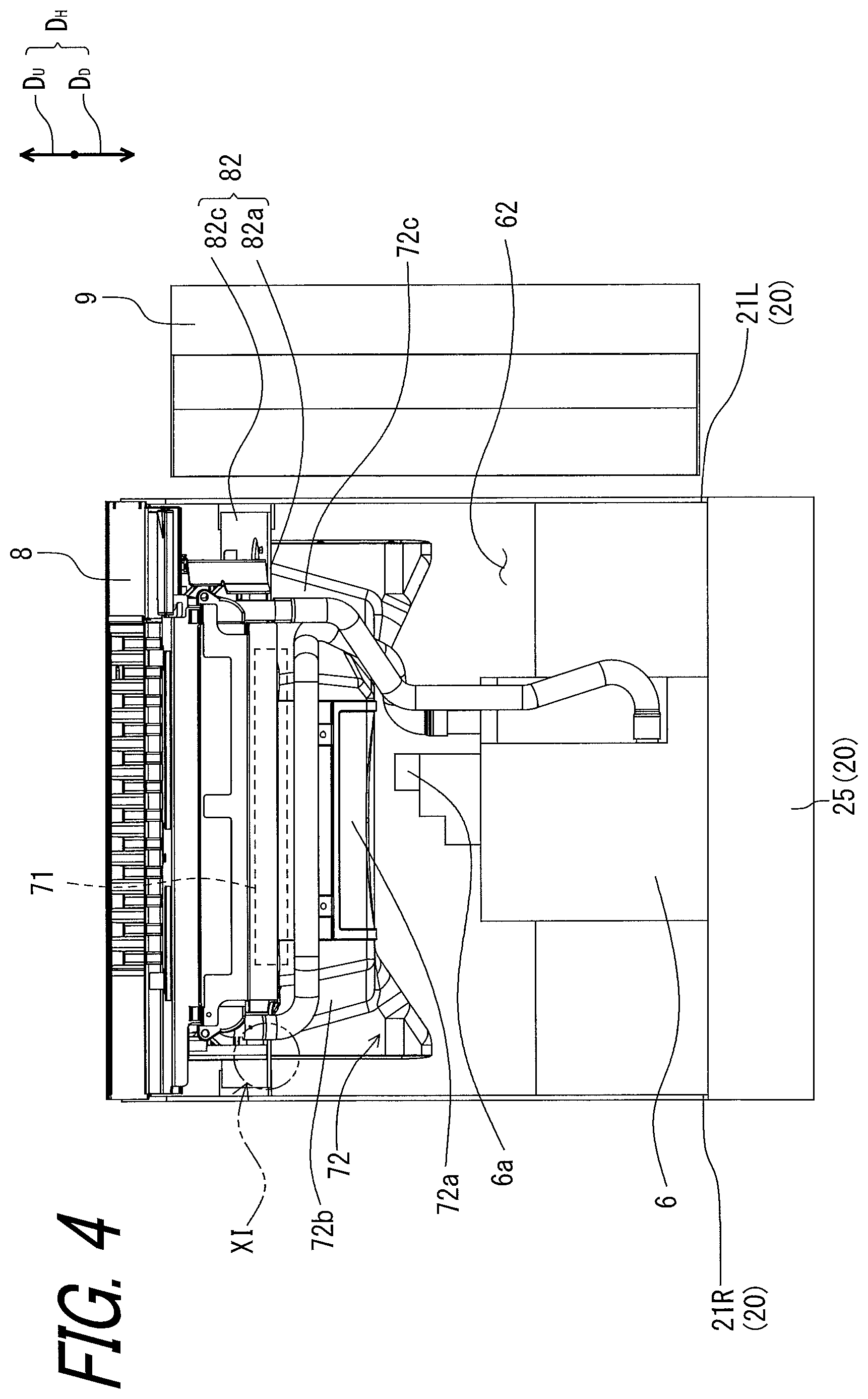 Patent US12312766 Figure 4 – Fan structure and work vehicle