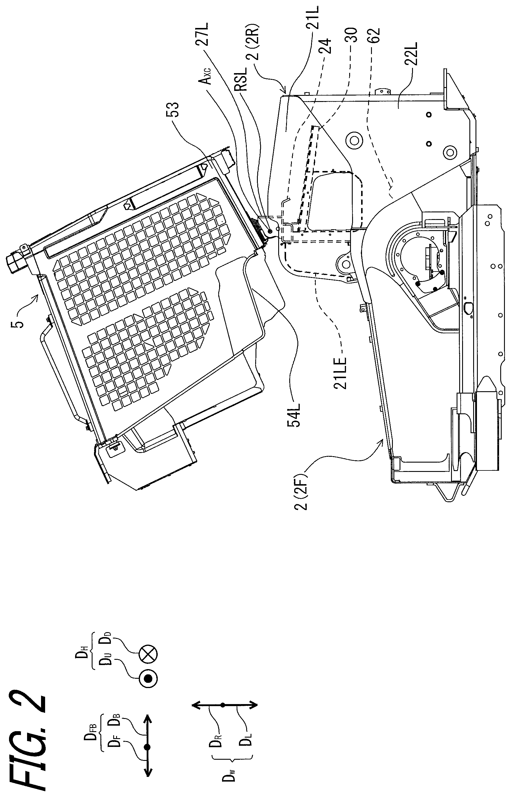 Patent US12312767 Figure 2 – Work vehicle