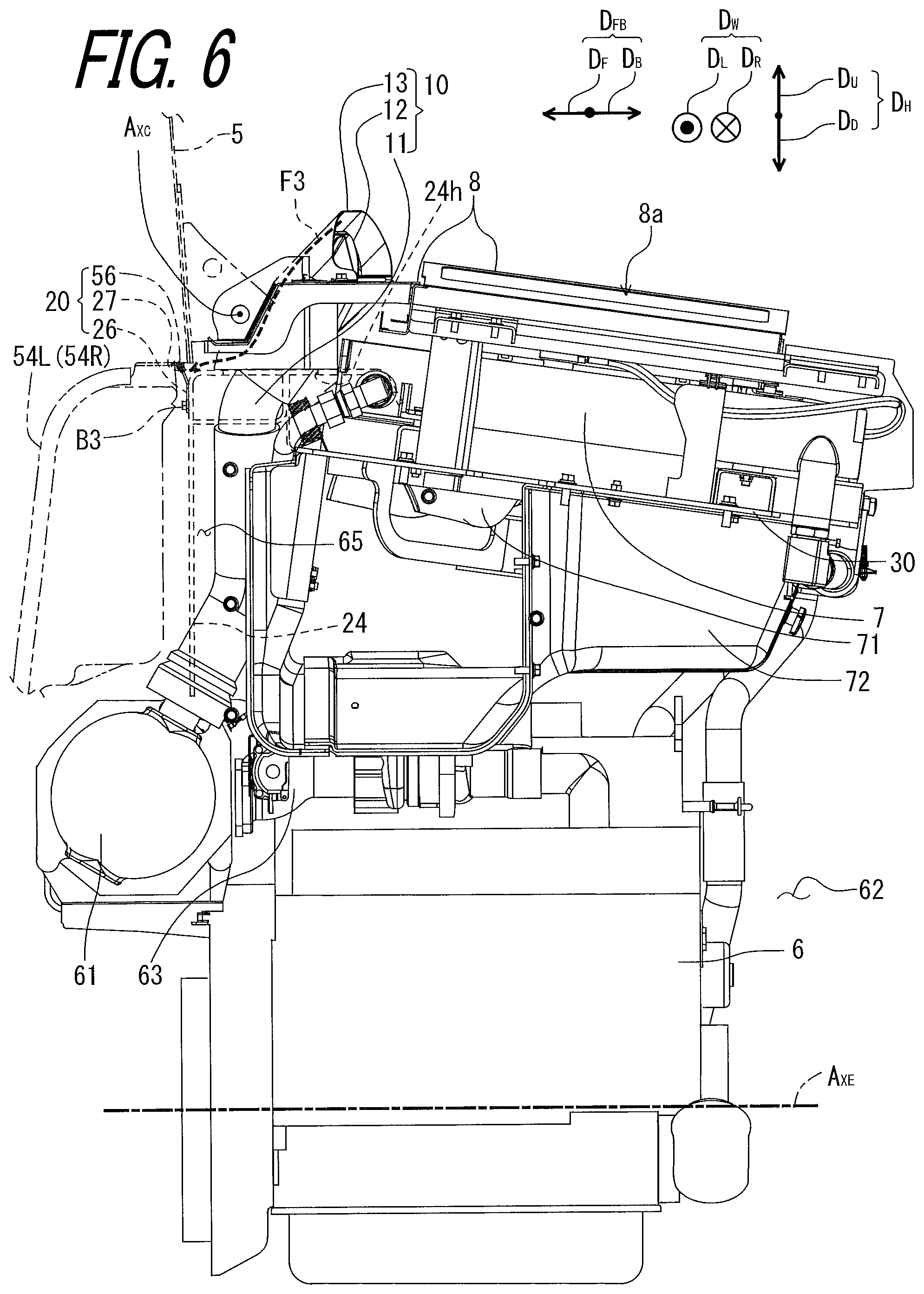 Patent US12312767 Figure 6 – Work vehicle