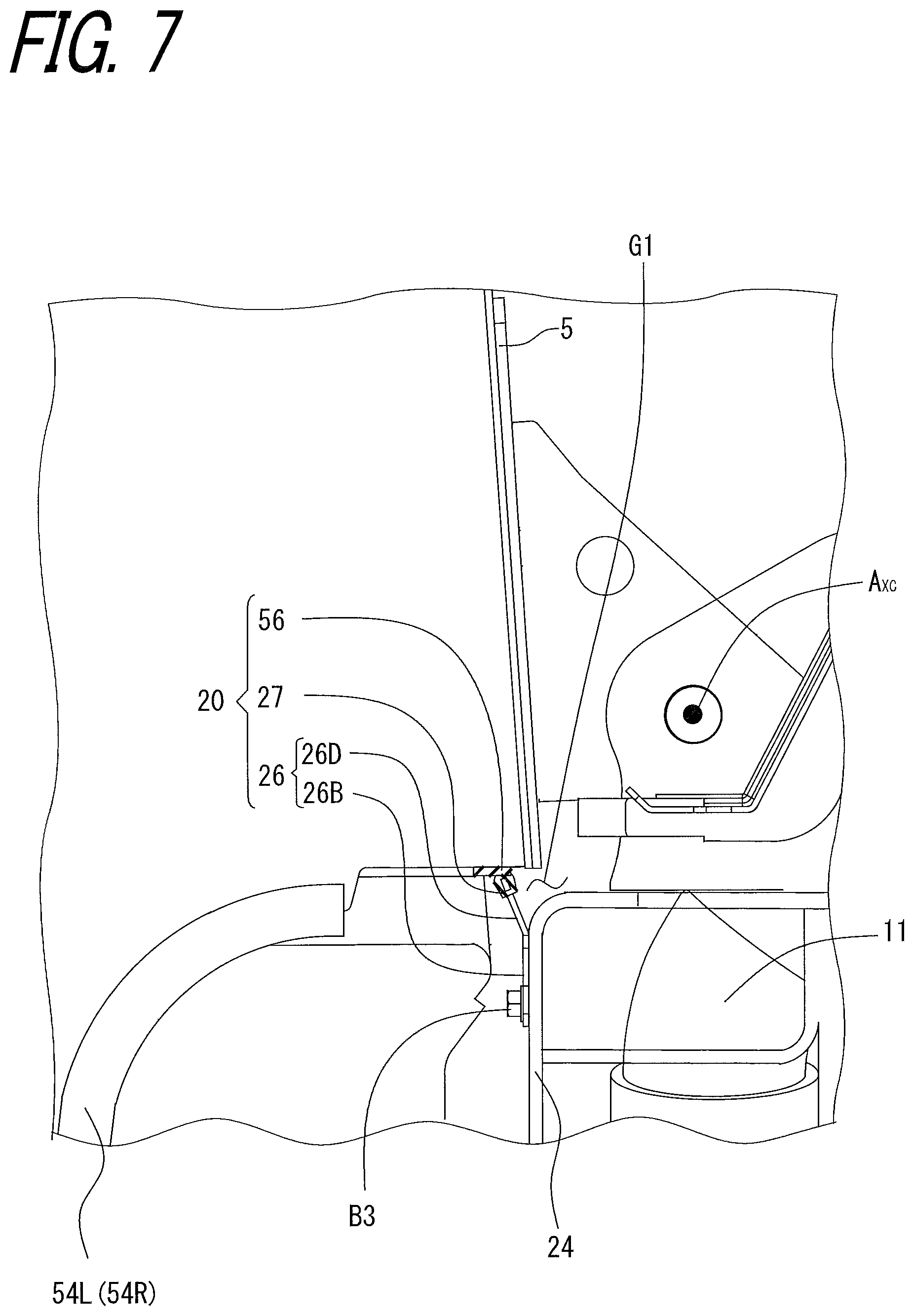 Patent US12312767 Figure 7 – Work vehicle