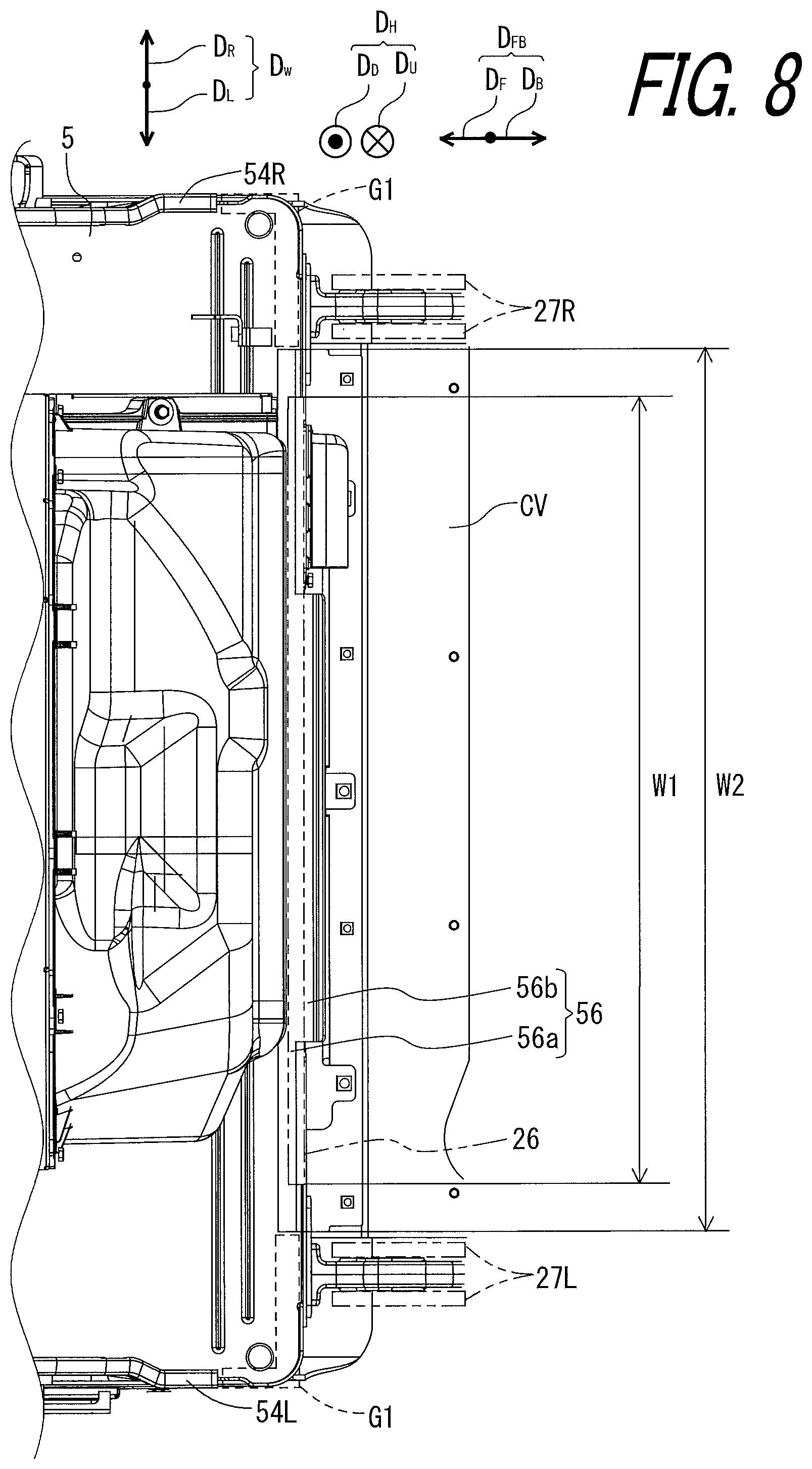 Patent US12312767 Figure 8 – Work vehicle