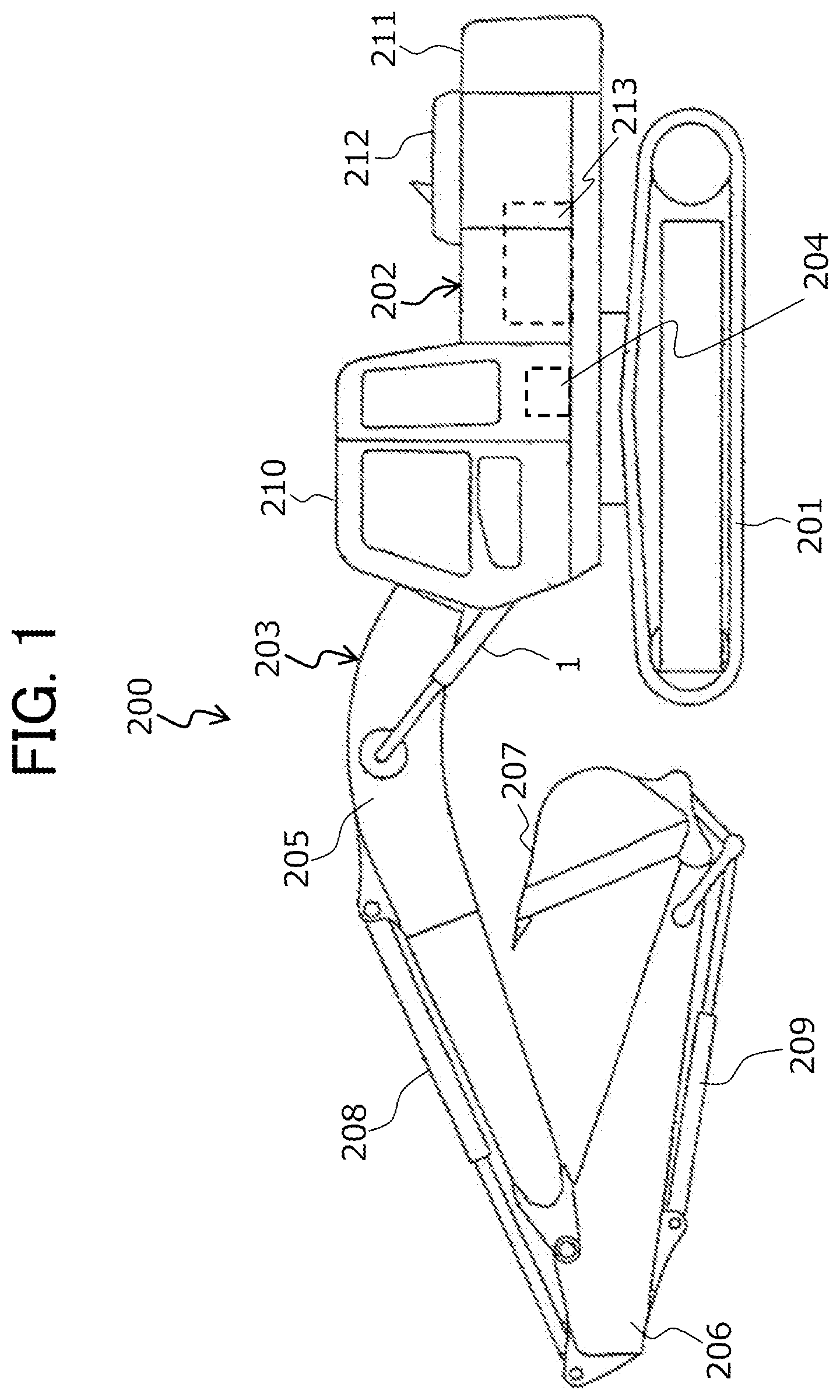 Patent US12312770 Figure 1 – Construction machine