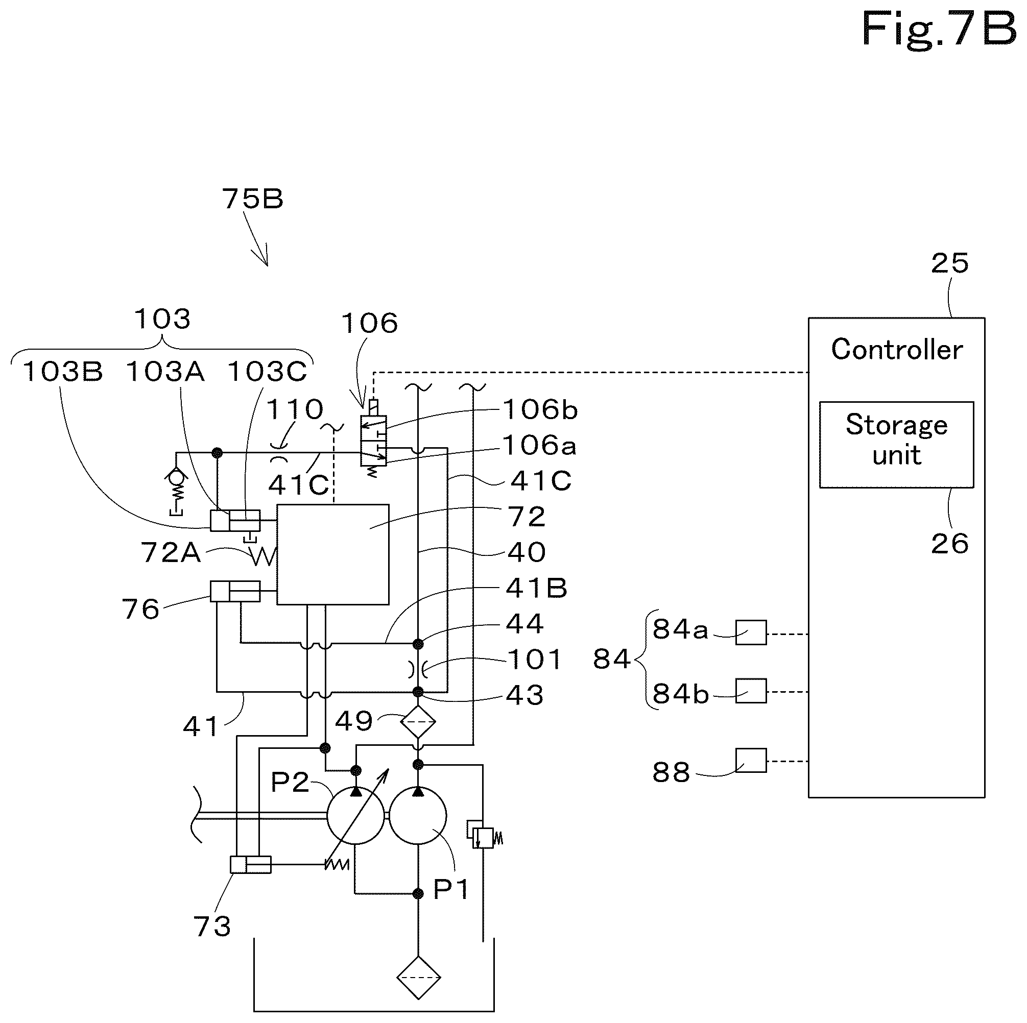 Patent US12312772 Figure 11 – Hydraulic system for working machine