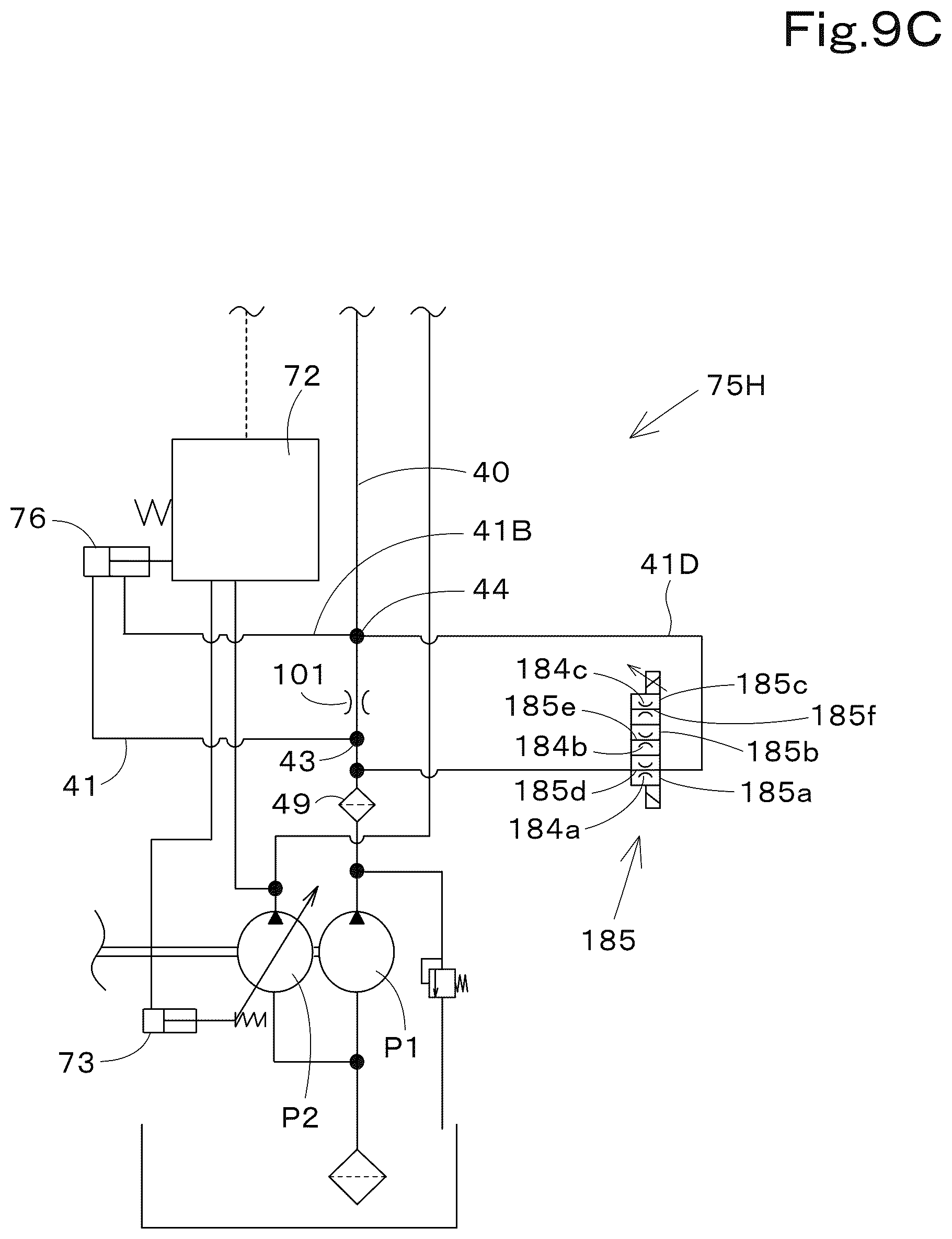 Patent US12312772 Figure 17 – Hydraulic system for working machine