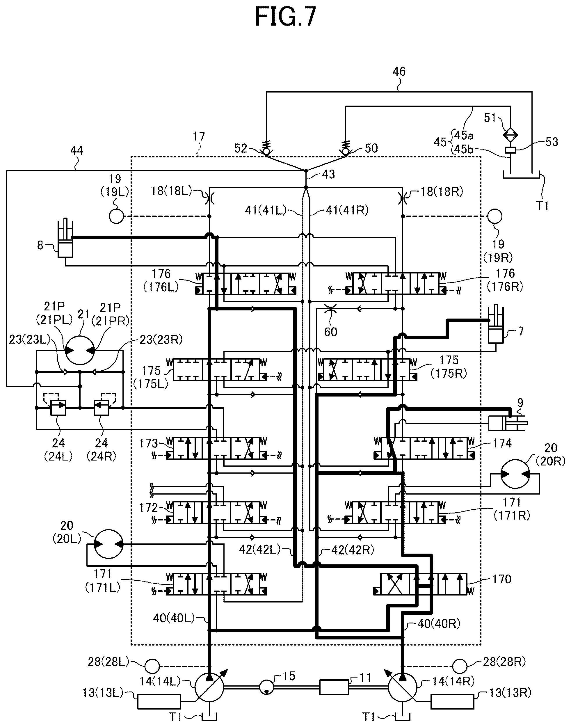 Patent US12312773 Figure 7 – Excavator