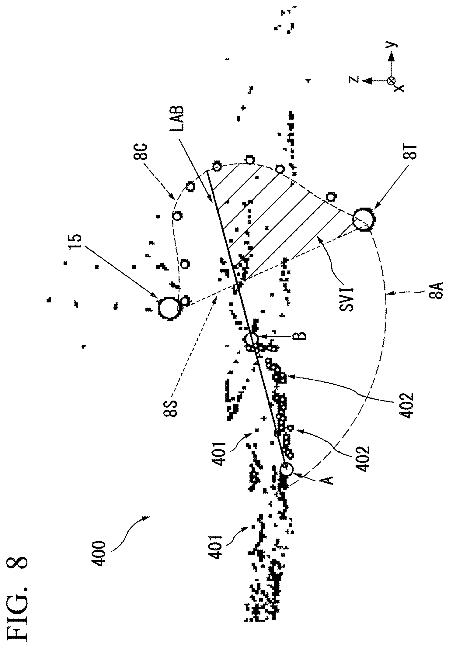 Patent US12312774 Figure 8 – Excavation information processing device, work machine, excavation support device, and excavation information processing method