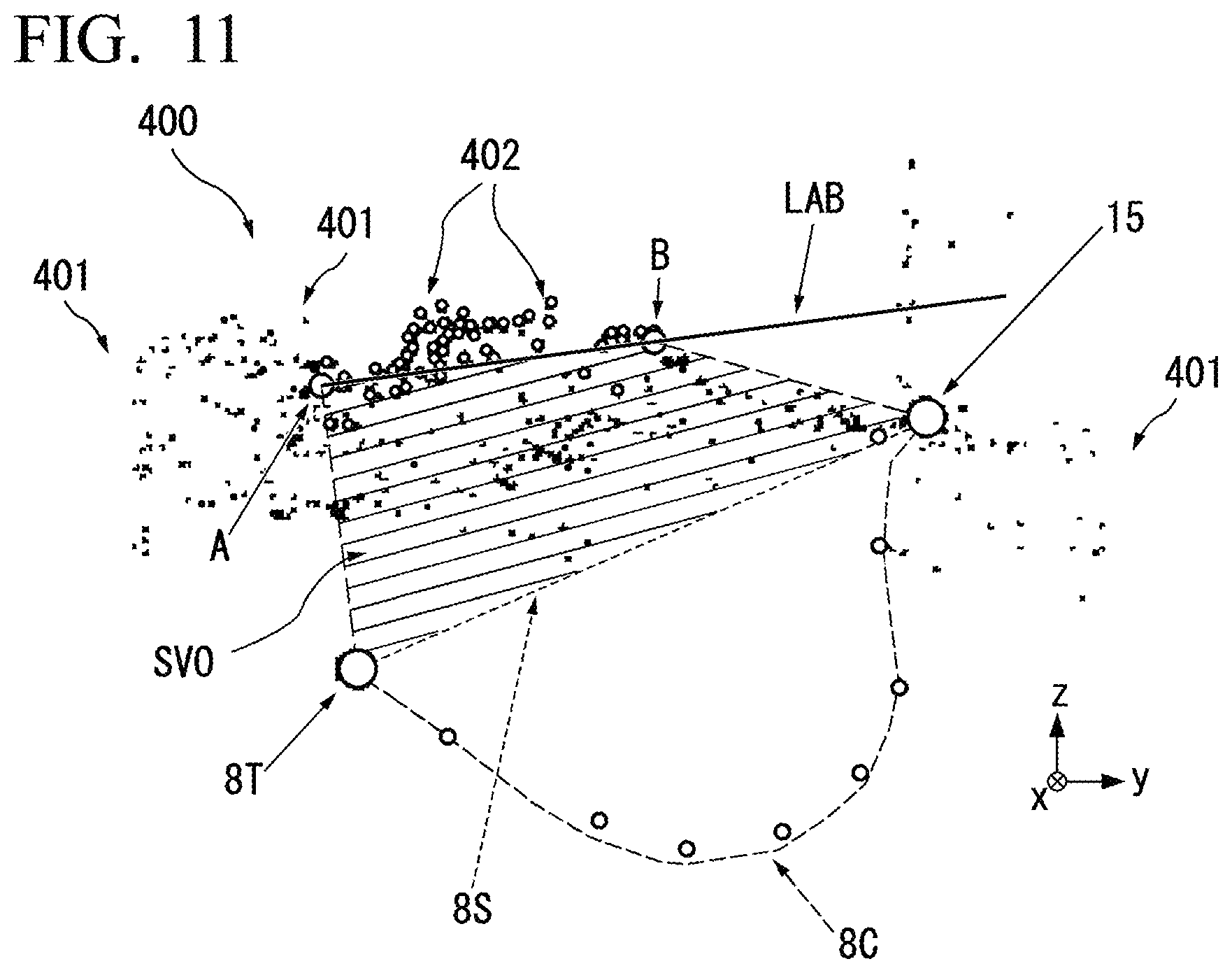 Patent US12312774 Figure 11 – Excavation information processing device, work machine, excavation support device, and excavation information processing method
