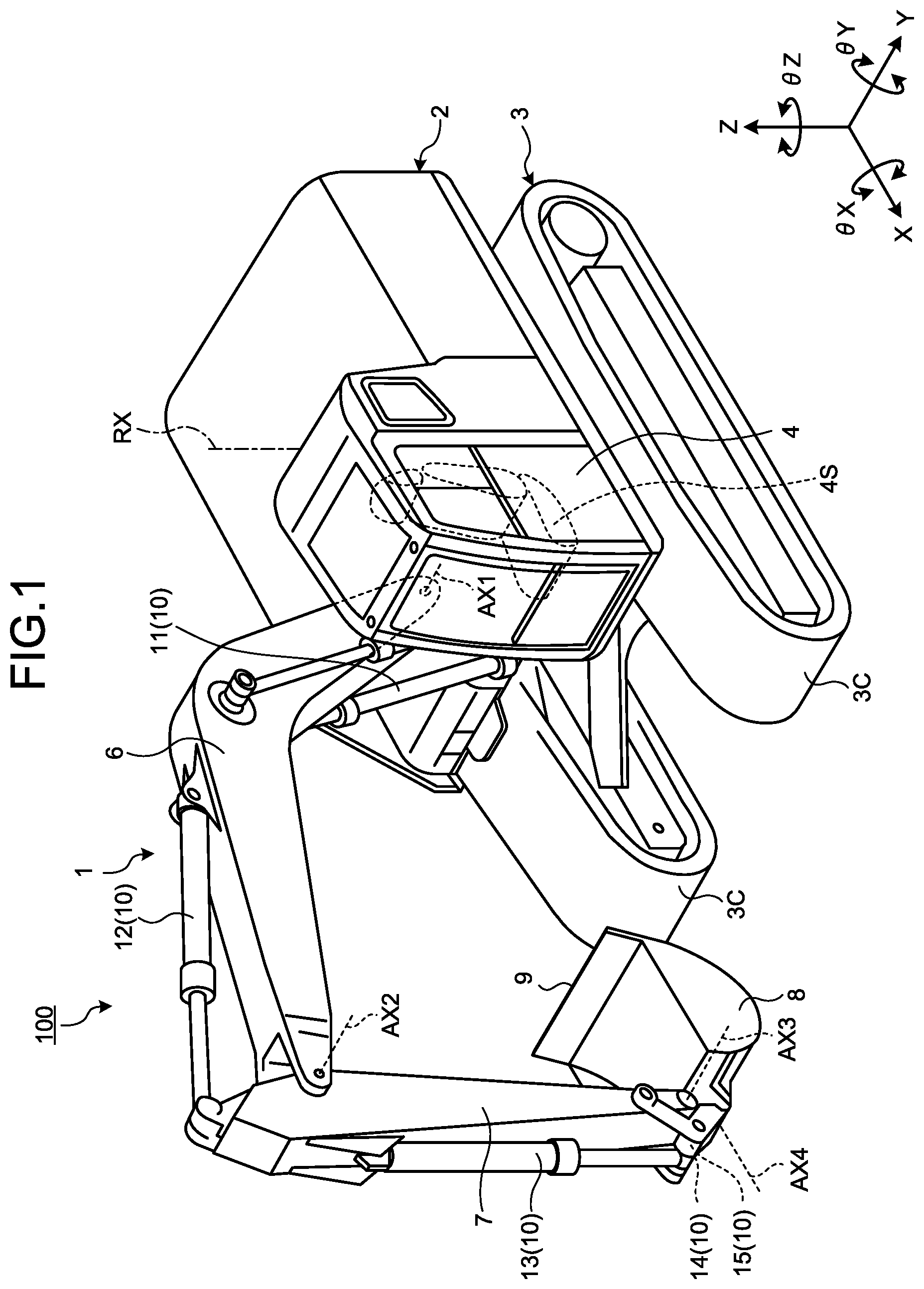 Patent US12312775 Figure 1 – Construction machine control system and construction machine control method