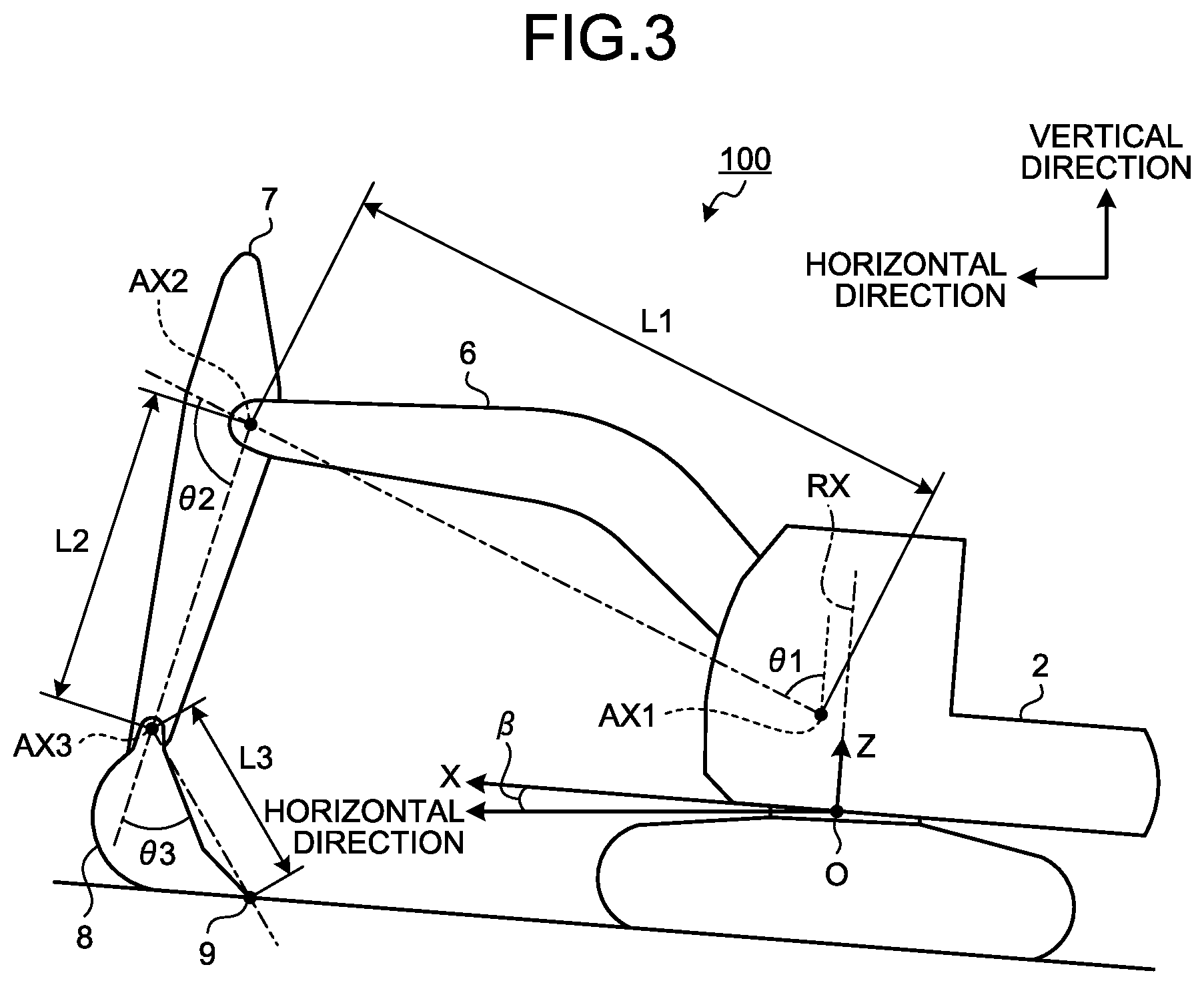 Patent US12312775 Figure 3 – Construction machine control system and construction machine control method