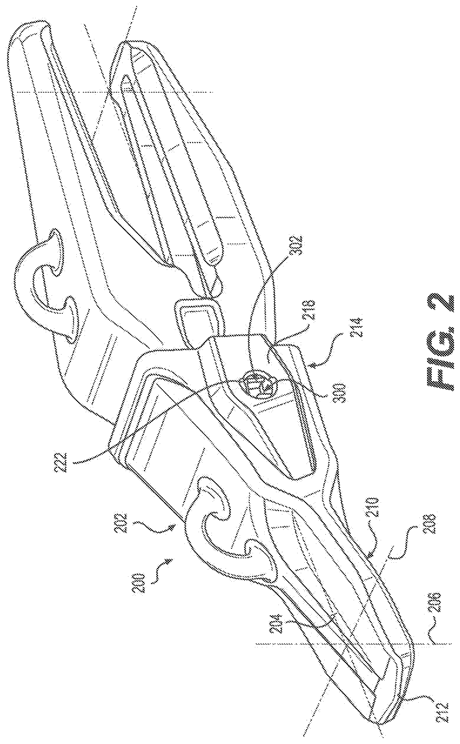 Patent US12312776 Figure 2 – Anti-tipping features for a retaining mechanism
