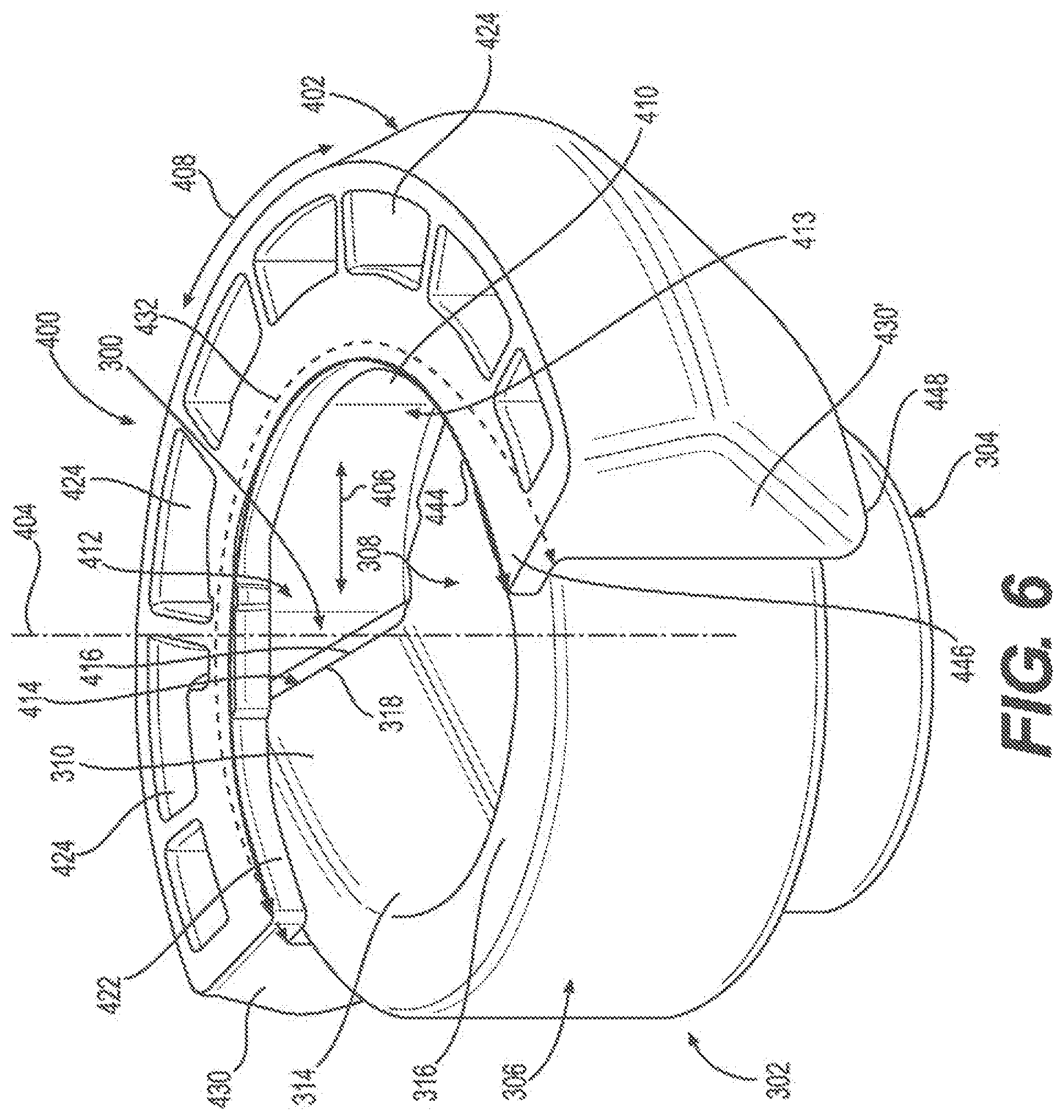 Patent US12312776 Figure 5 – Anti-tipping features for a retaining mechanism