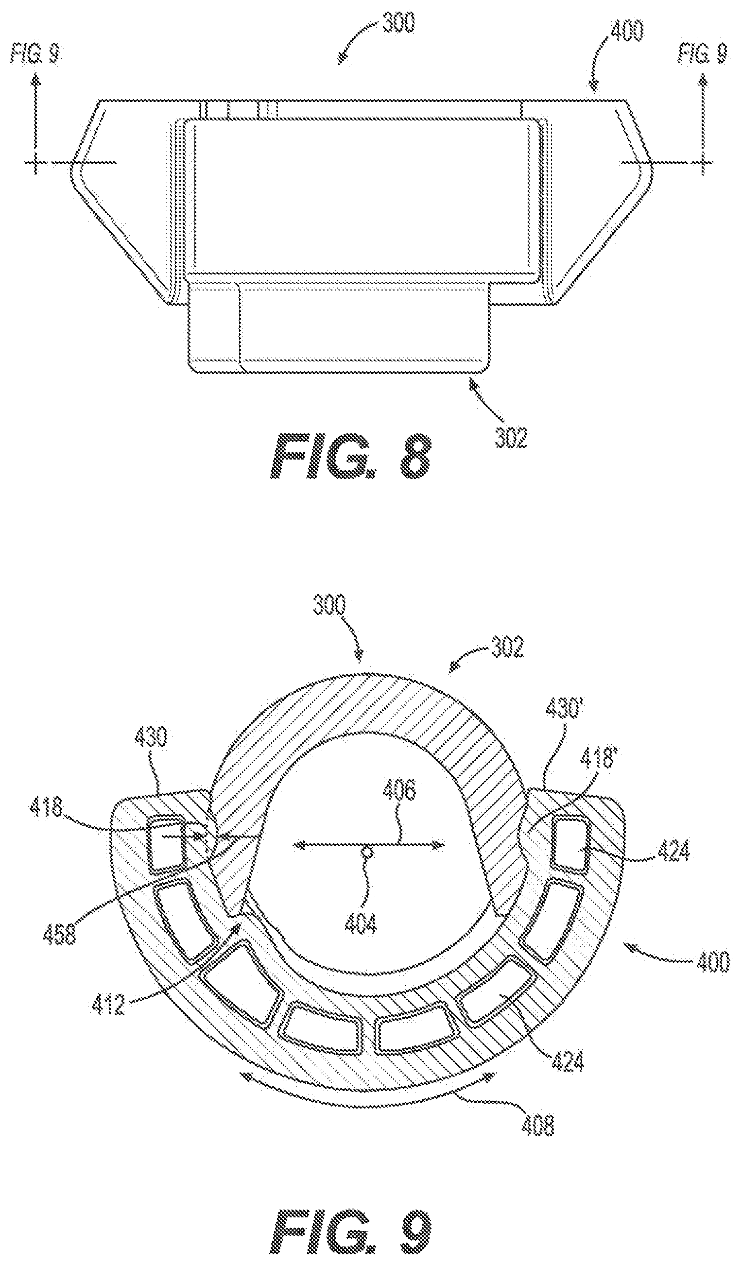 Patent US12312776 Figure 7 – Anti-tipping features for a retaining mechanism