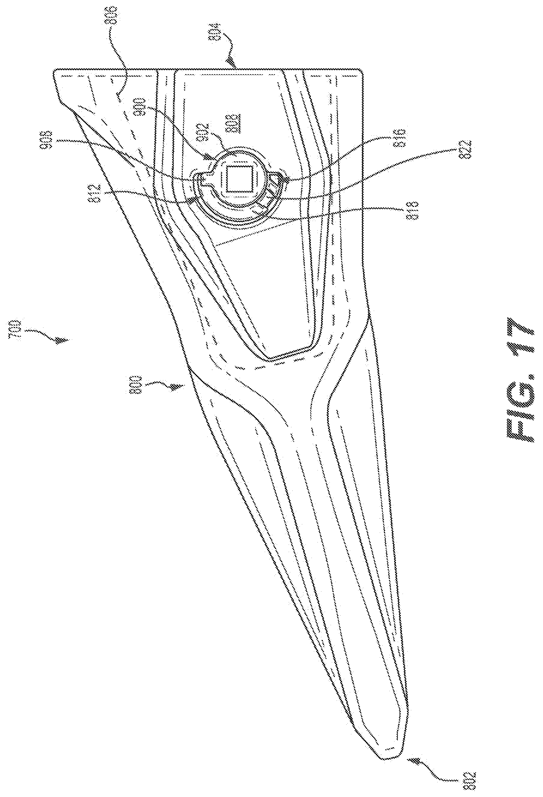 Patent US12312776 Figure 11 – Anti-tipping features for a retaining mechanism