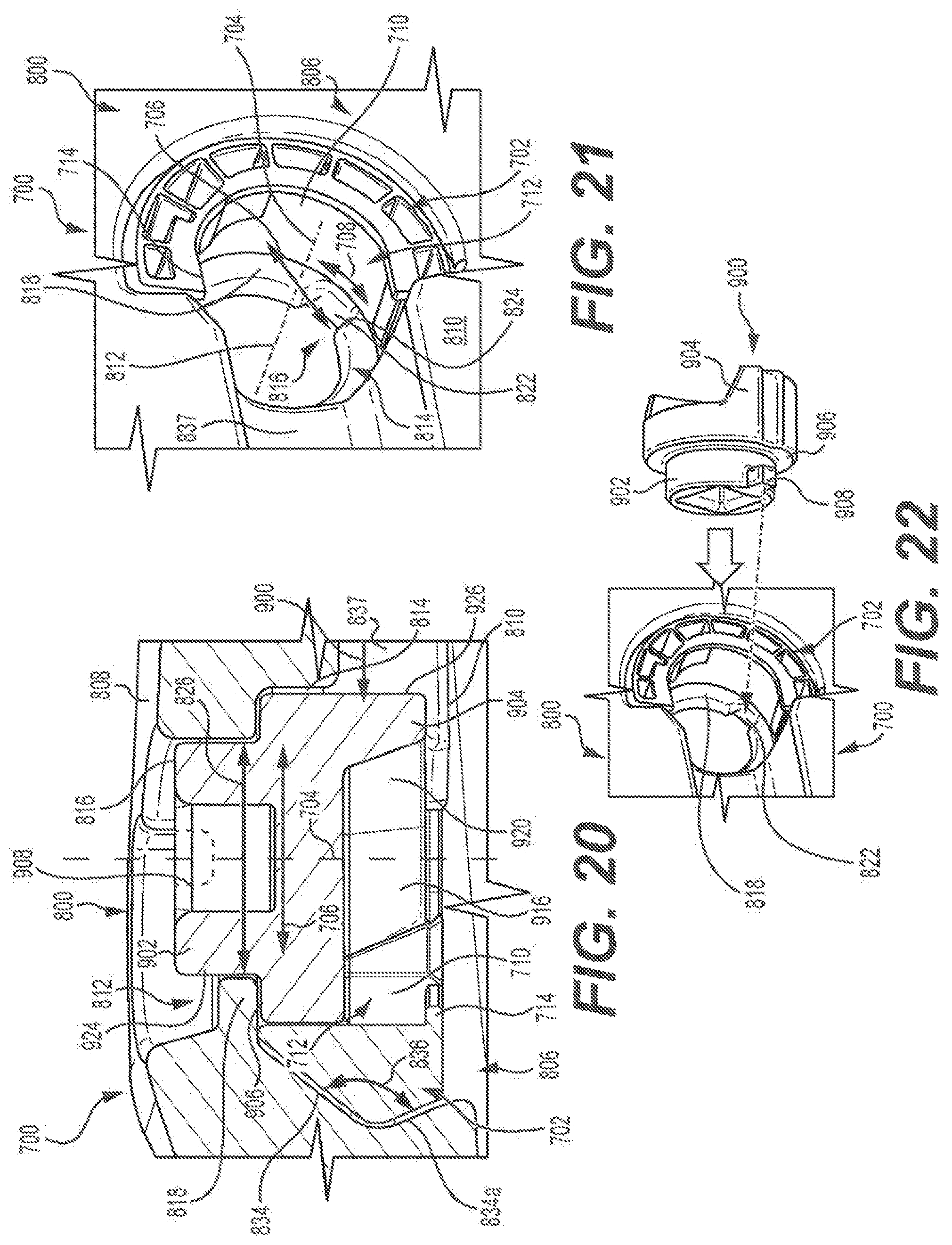 Patent US12312776 Figure 13 – Anti-tipping features for a retaining mechanism