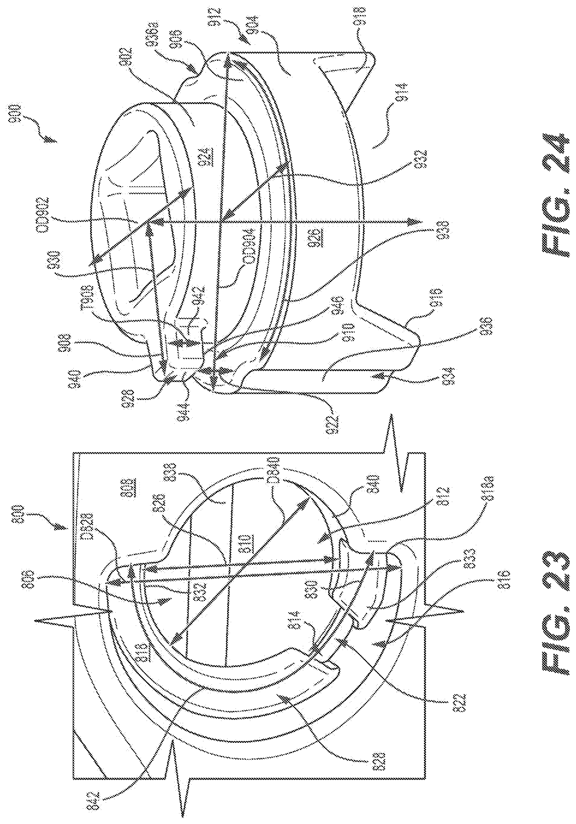 Patent US12312776 Figure 14 – Anti-tipping features for a retaining mechanism