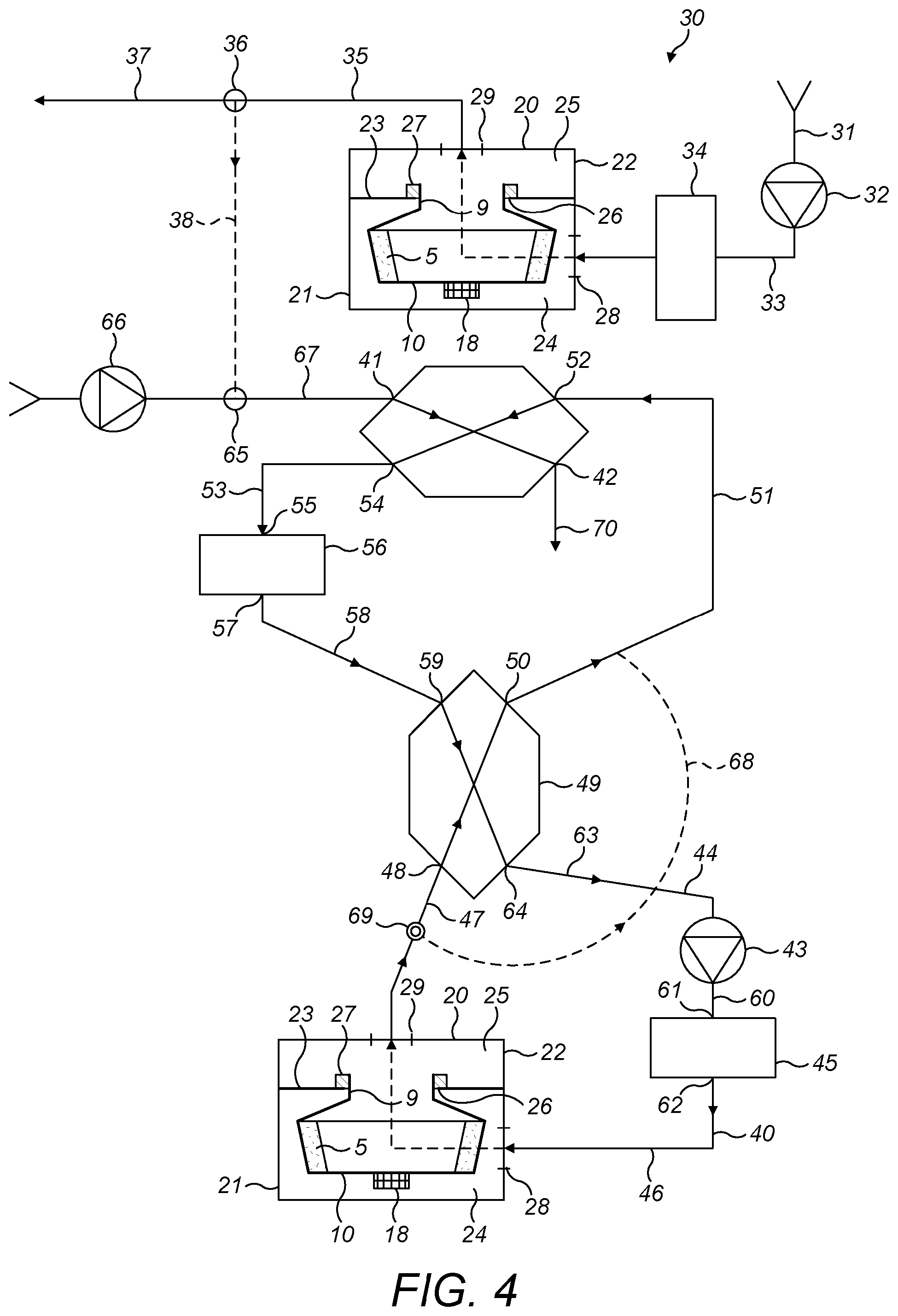 Patent US12312778 Figure 4 – Atmospheric water harvesting device and method