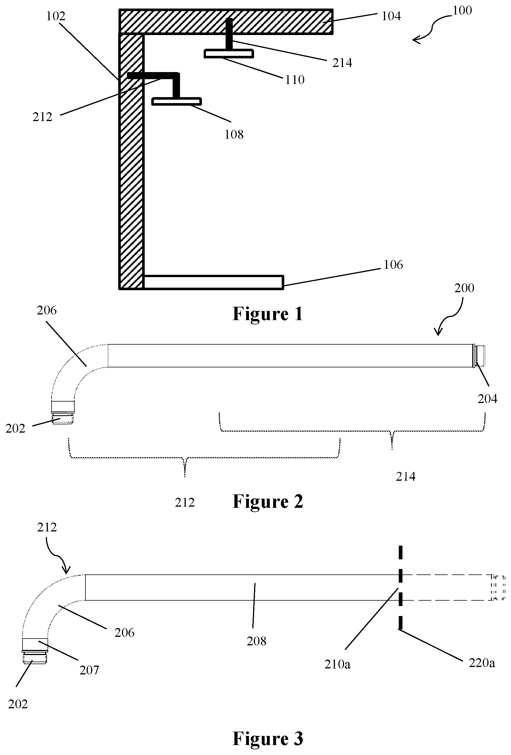 Patent US12312781 — Showerhead mounting — Figure 1