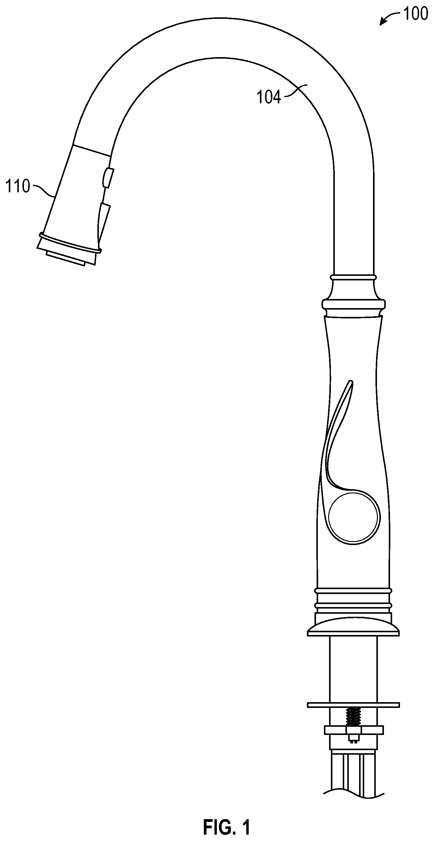 Patent US12312782 Figure 1 – Slow close insert for faucets