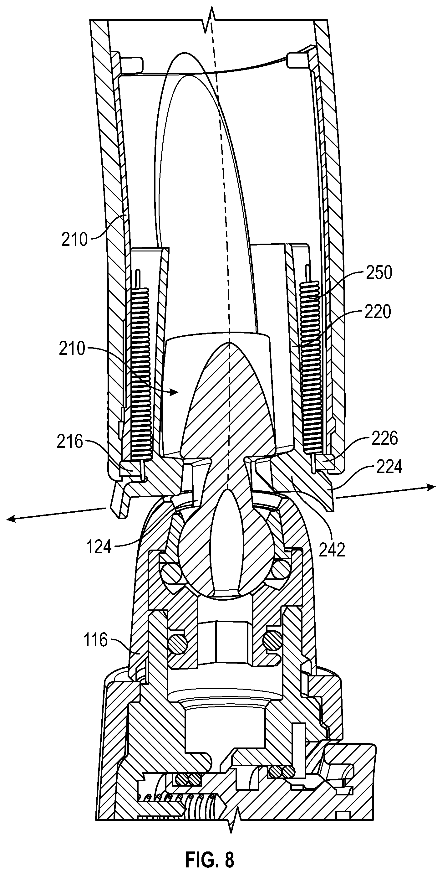 Patent US12312782 Figure 8 – Slow close insert for faucets
