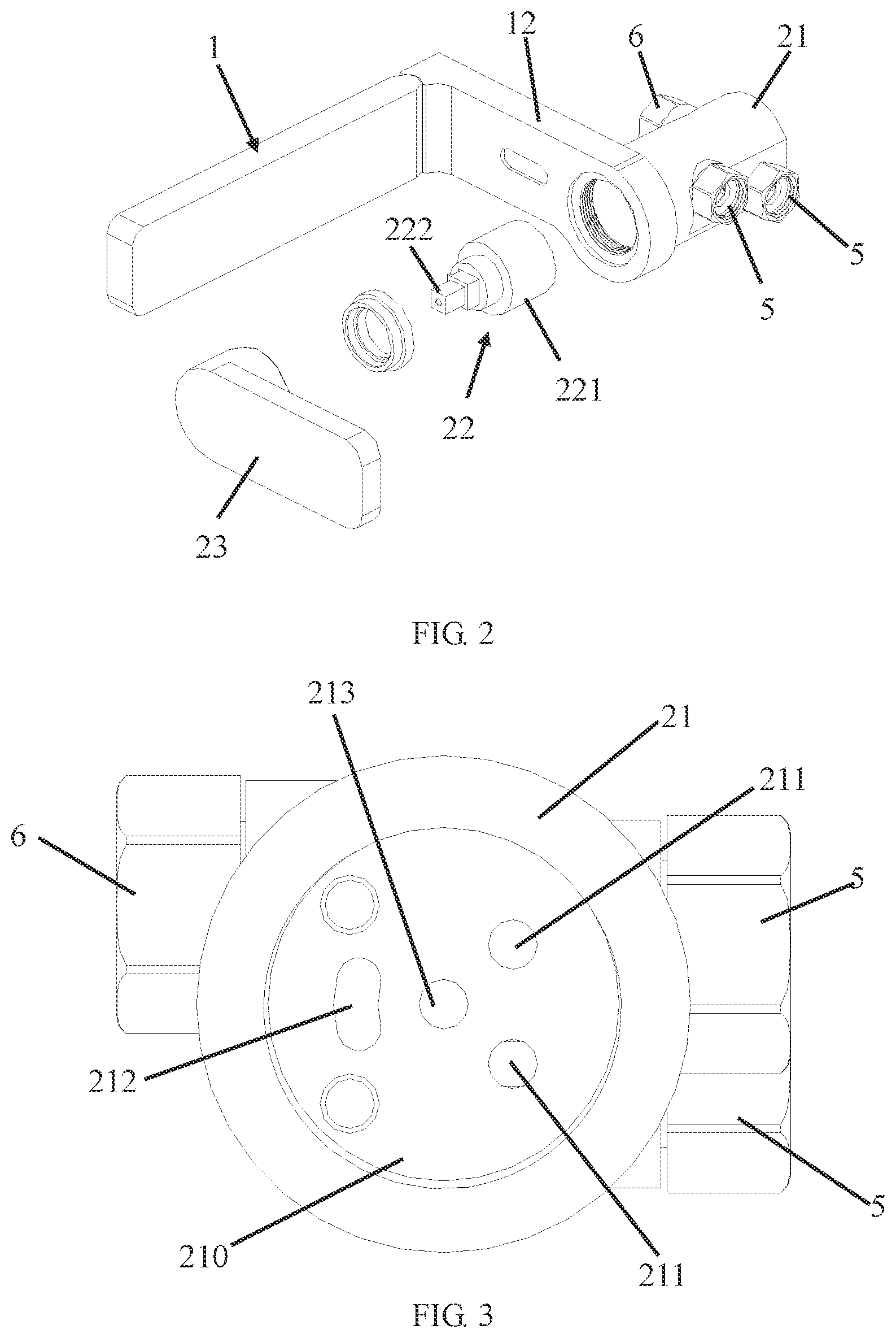 Patent US12312786 Figure 2 – Sensing faucet assembly