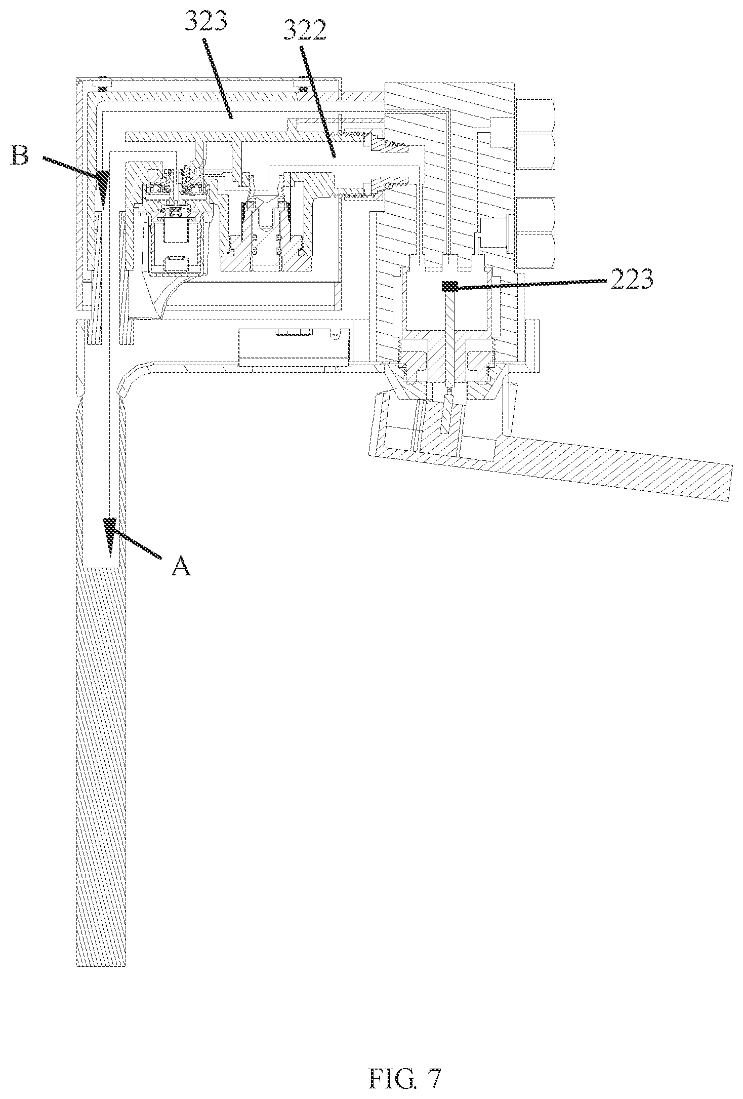 Patent US12312786 Figure 6 – Sensing faucet assembly