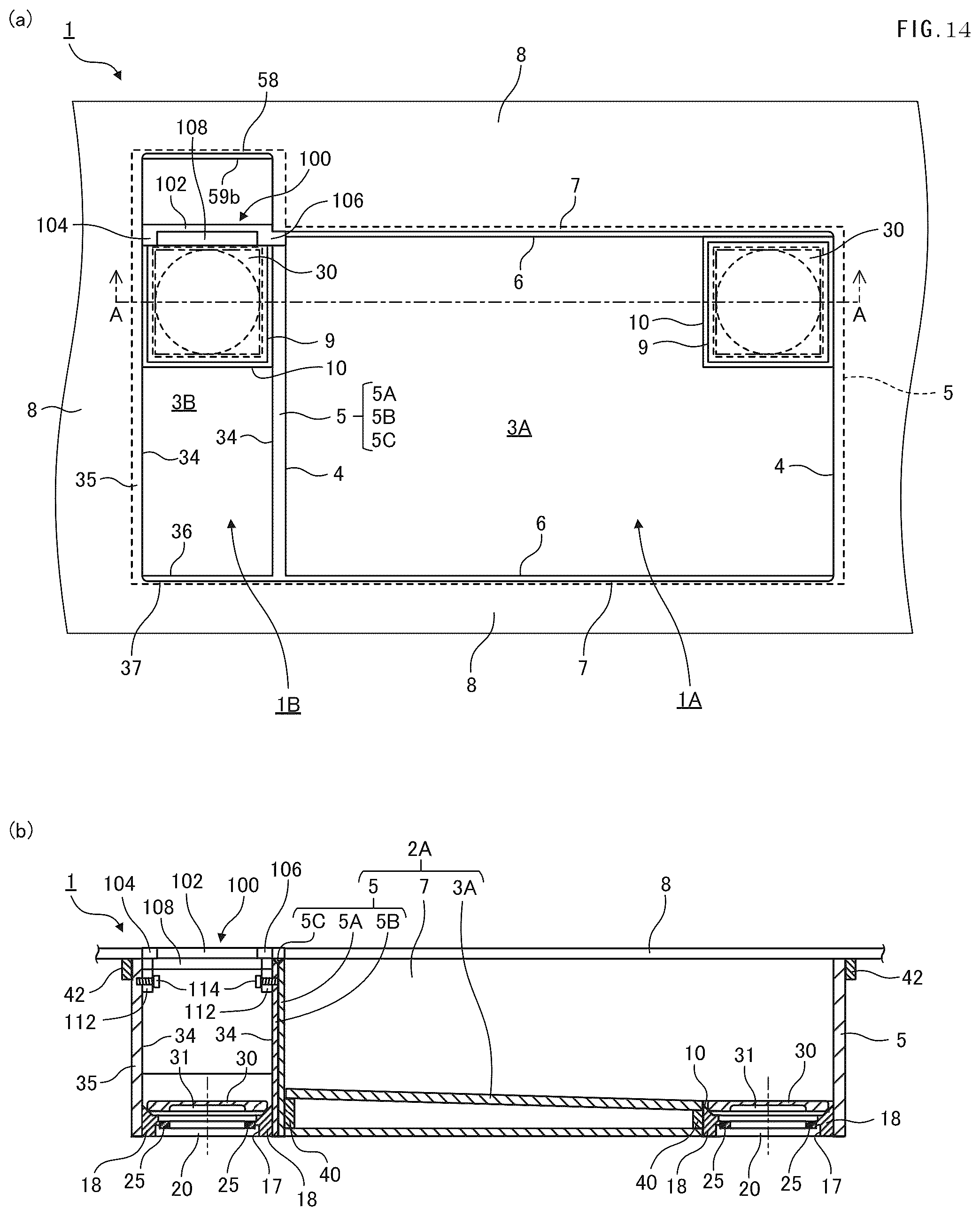 Patent US12312787 Figure 14 – Kitchen sink