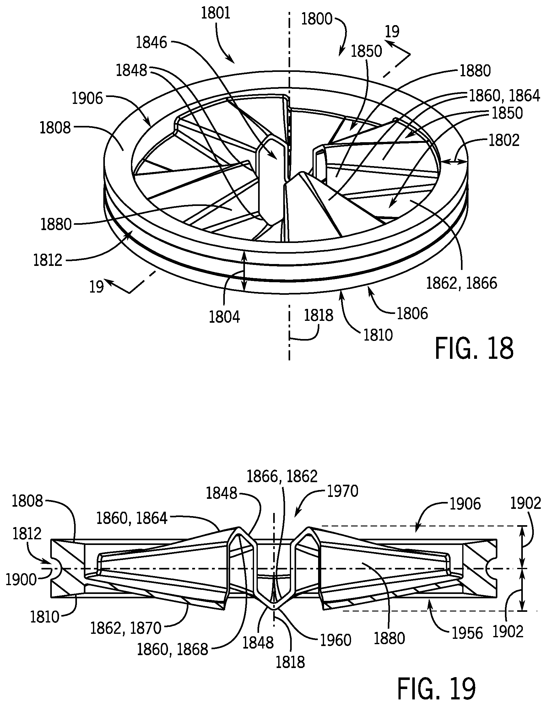 Patent US12312788 Figure 9 – Reversible baffle for disposer system and method of implementing same in a sink flange of a disposer system