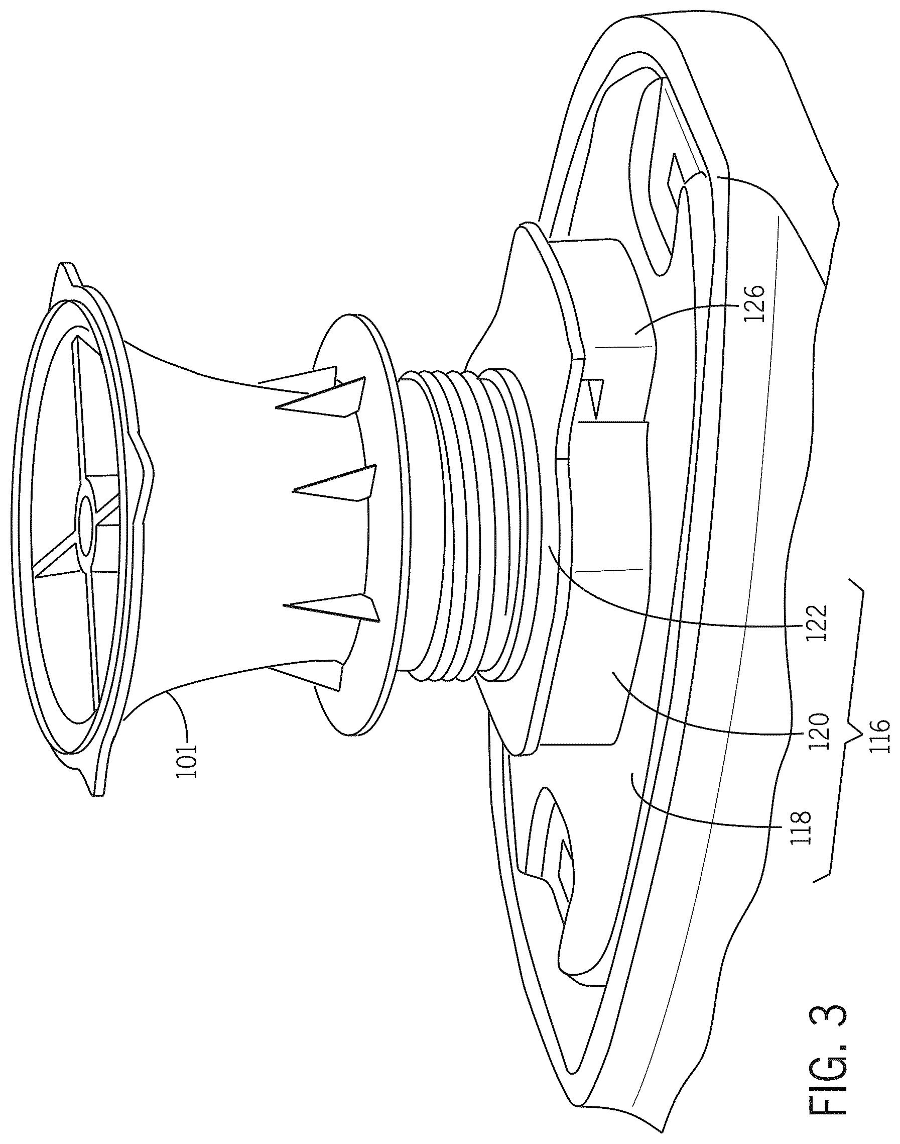 Patent US12312789 Figure 4 – Quick-coupling mechanism for toilet and method of using same