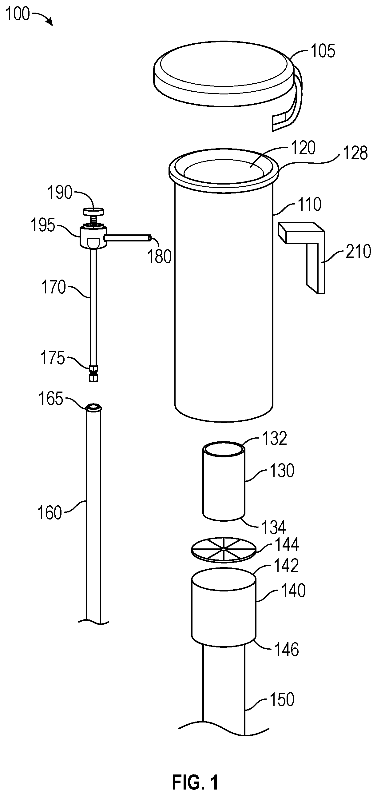 Patent US12312790 Figure 1 – Handheld and operated urinal device and method of enhancing functionality of a toilet