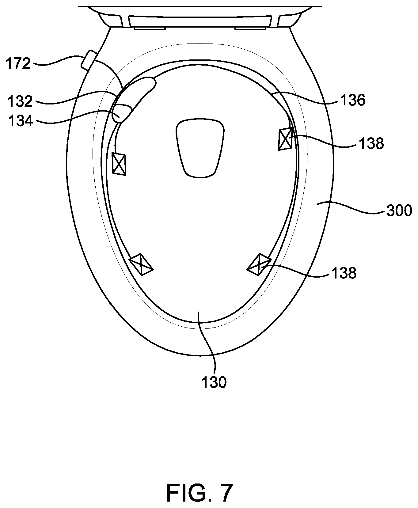 Patent US12312792 Figure 7 – Toilet infectious airborne particulate filtration and disinfection systems