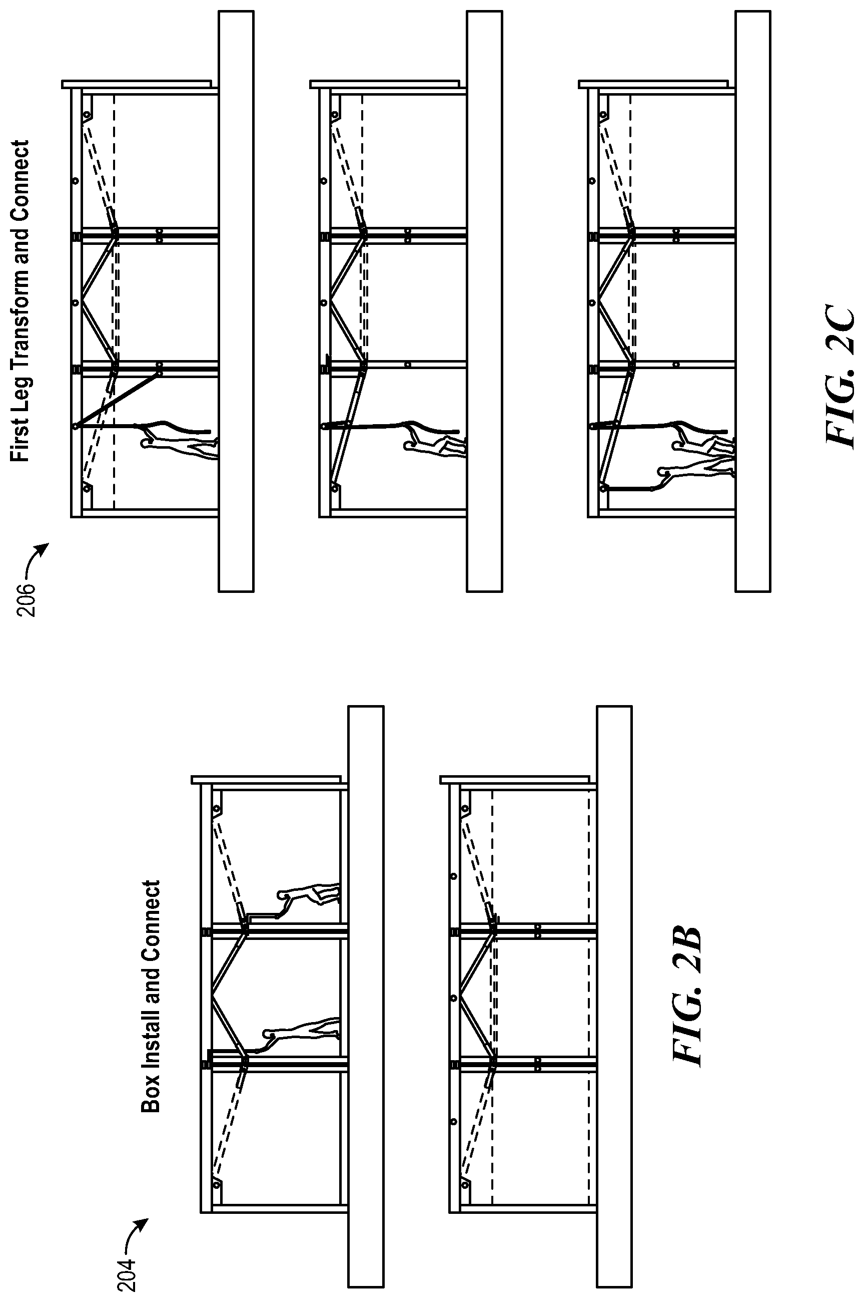 Patent US12312797 Figure 3 – System and methods employing prefabricated volumetric construction modules including transforming truss elements