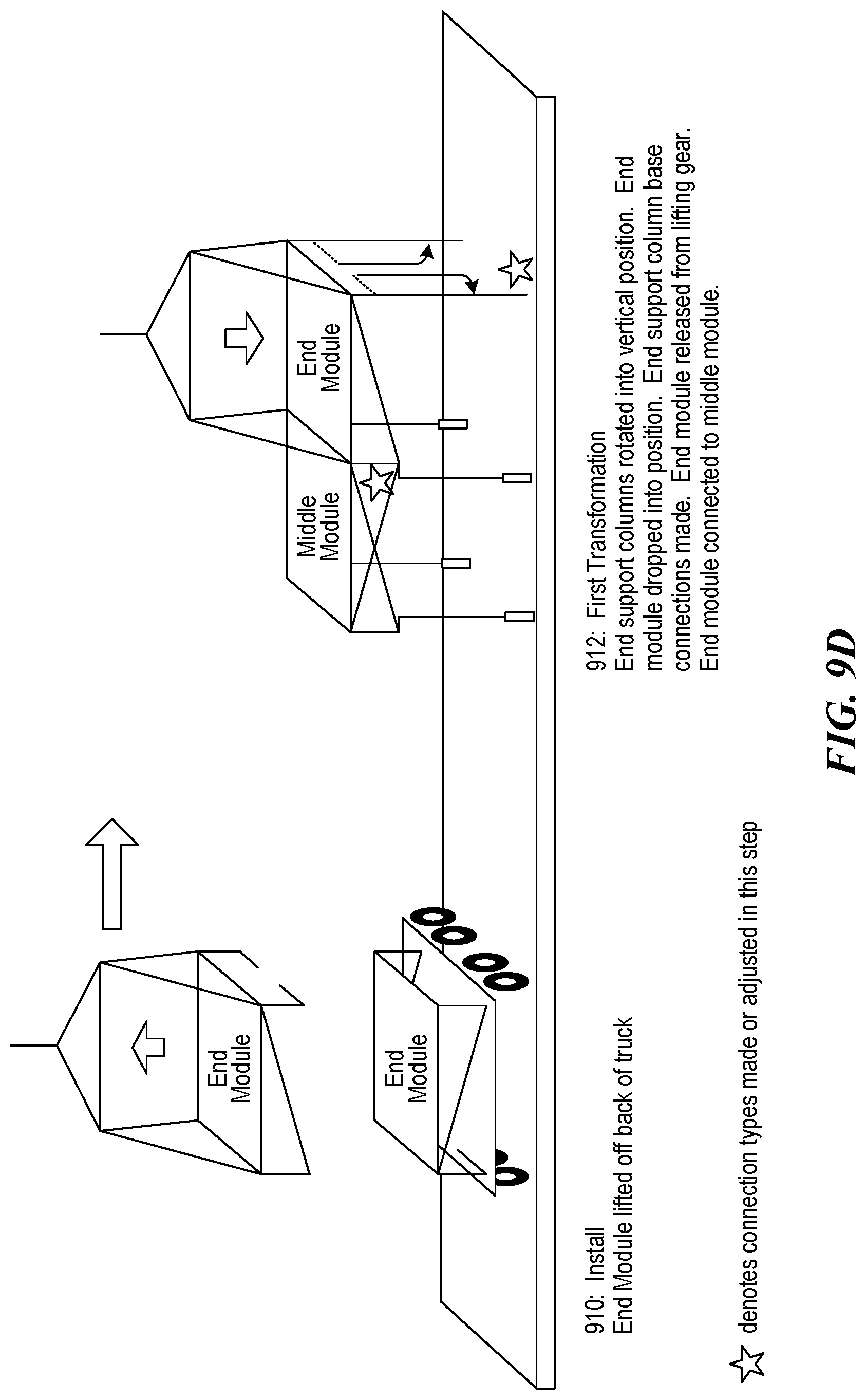 Patent US12312797 Figure 18 – System and methods employing prefabricated volumetric construction modules including transforming truss elements
