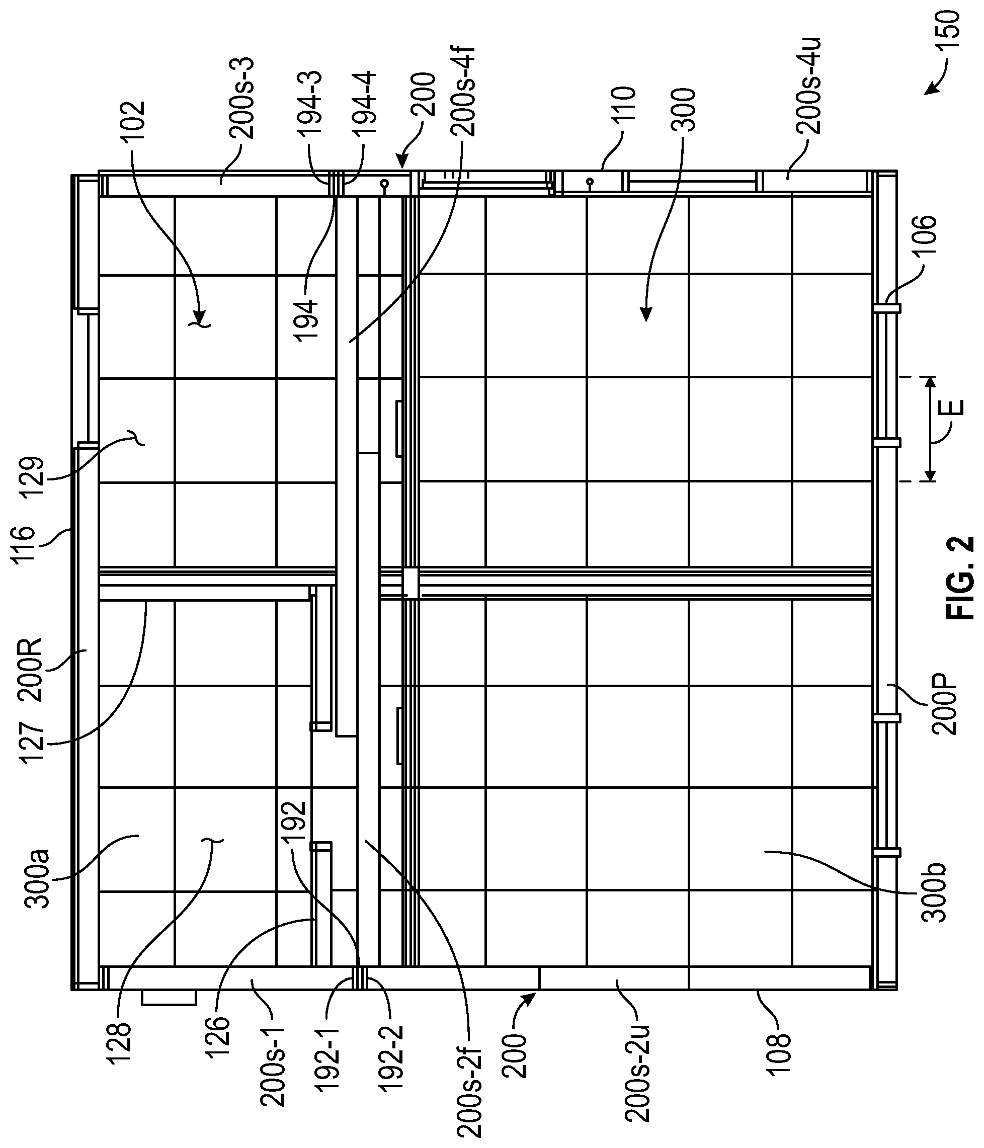 Patent US12312798 Figure 2 – Foldable transportable buildings