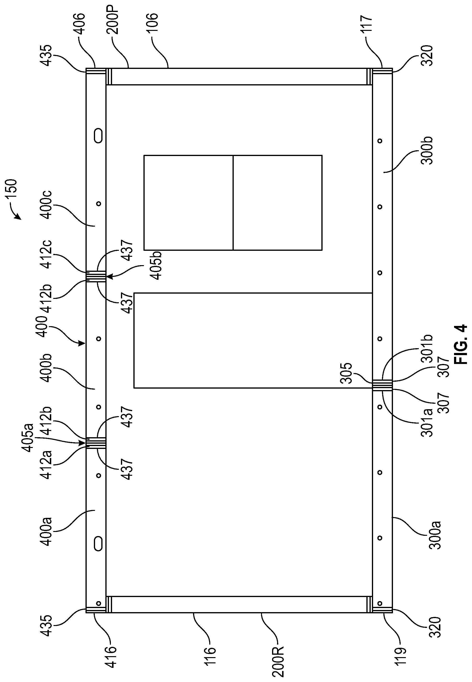 Patent US12312798 Figure 4 – Foldable transportable buildings
