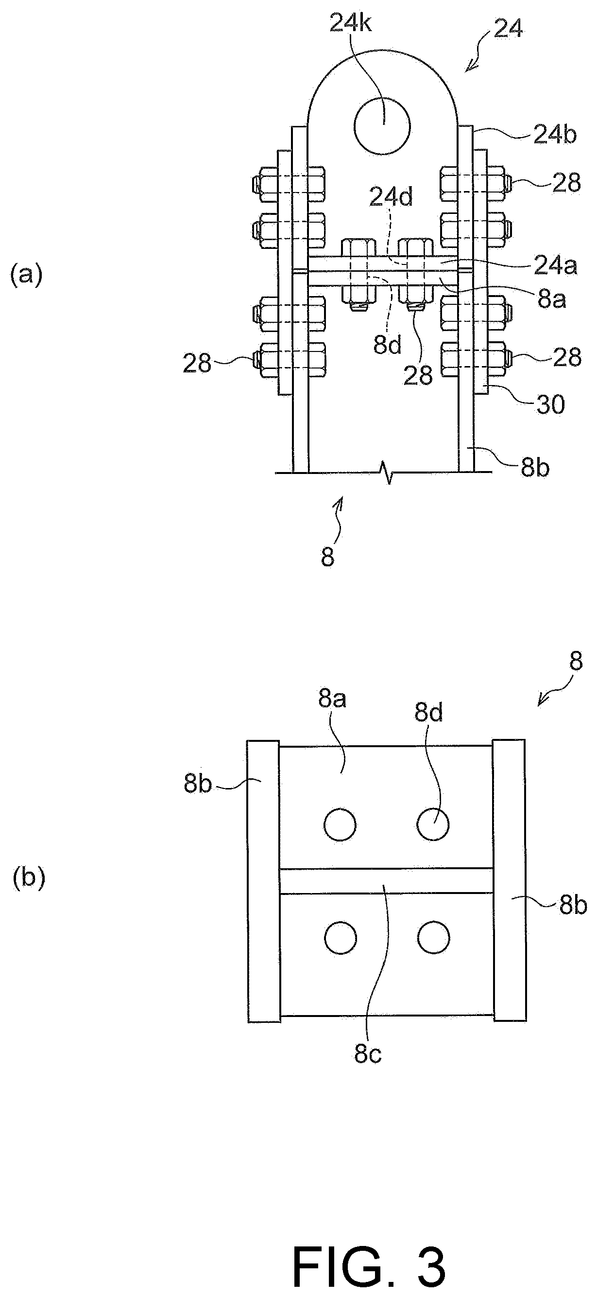 Patent US12312799 Figure 3 – Module for separate conveyance, structure for plant, and method of constructing structure for plant