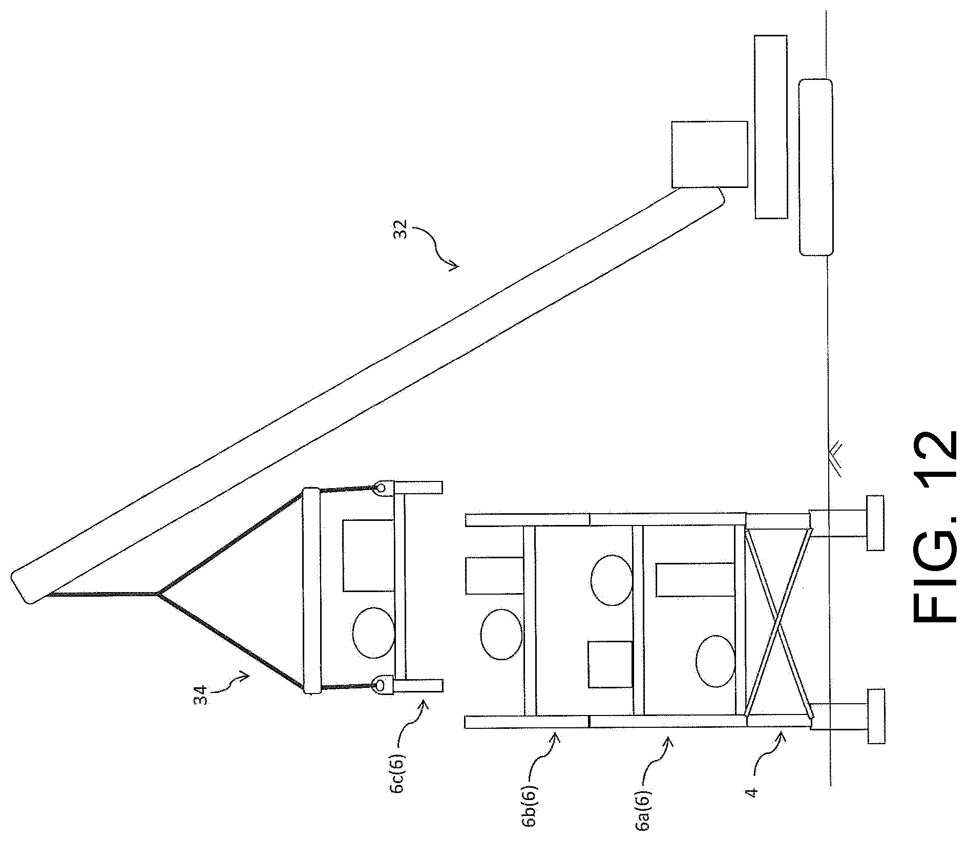 Patent US12312799 Figure 12 – Module for separate conveyance, structure for plant, and method of constructing structure for plant