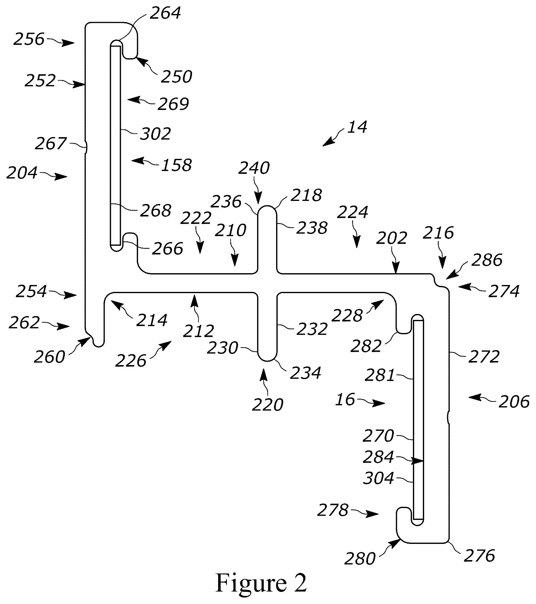 Patent US12312801 Figure 2 – Bracket assembly including a fiber reinforced polymer bracket having a backer and method of use thereof