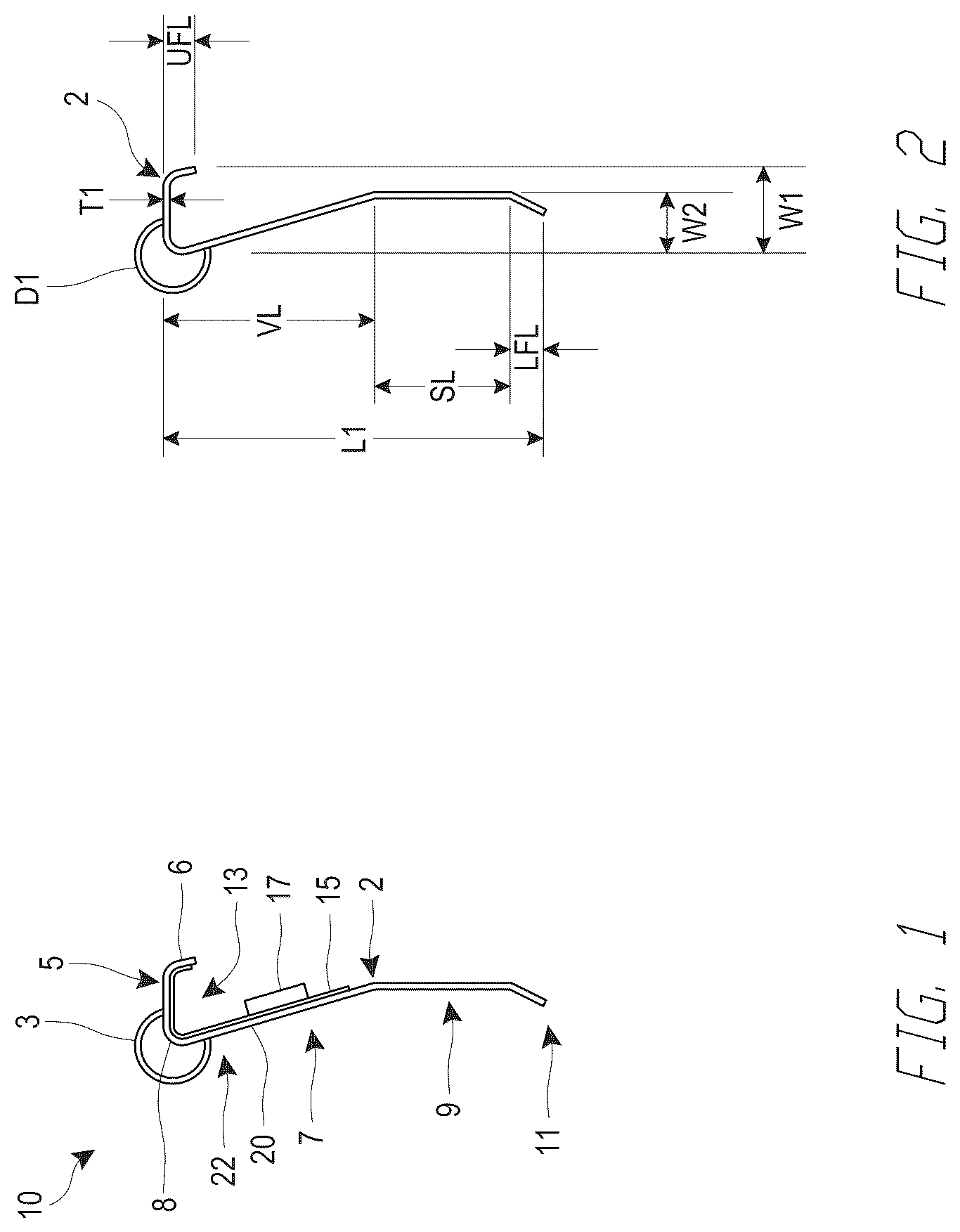 Patent US12312802 Figure 1 – Fire-rated joint component and wall assembly