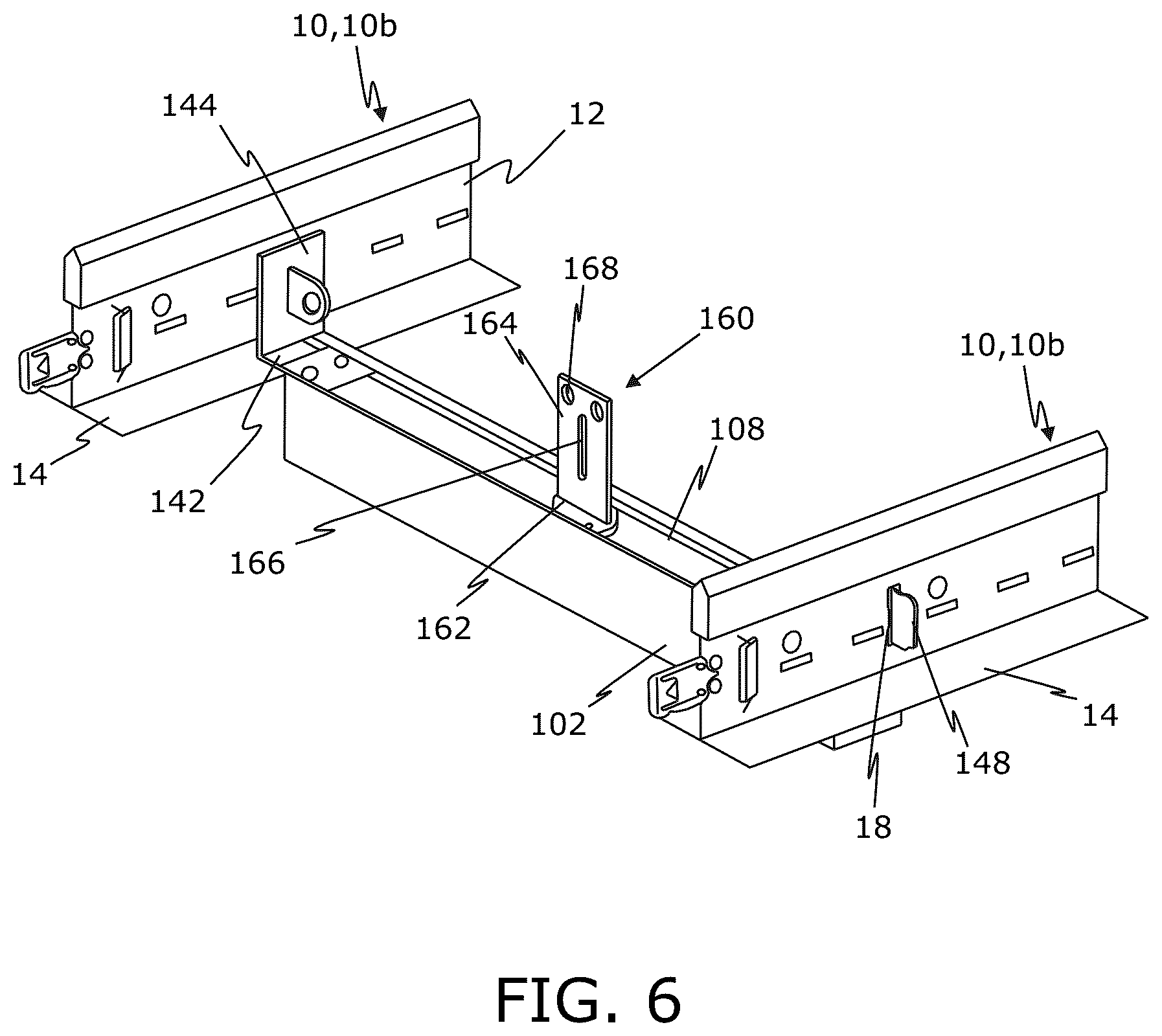 Patent US12312805 Figure 5 – Multifunctional lighting assembly for a T-bar grid arrangement