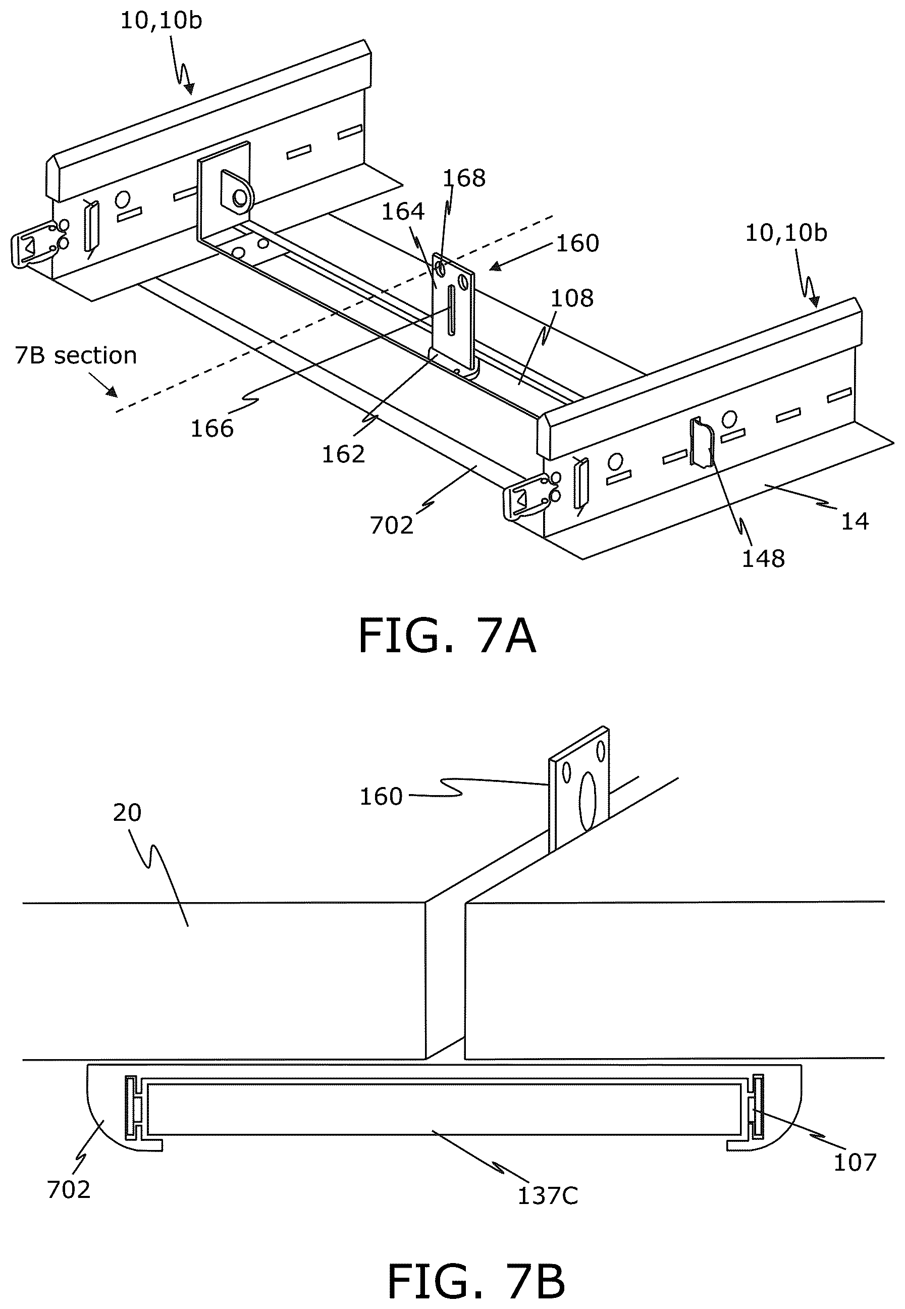 Patent US12312805 Figure 6 – Multifunctional lighting assembly for a T-bar grid arrangement