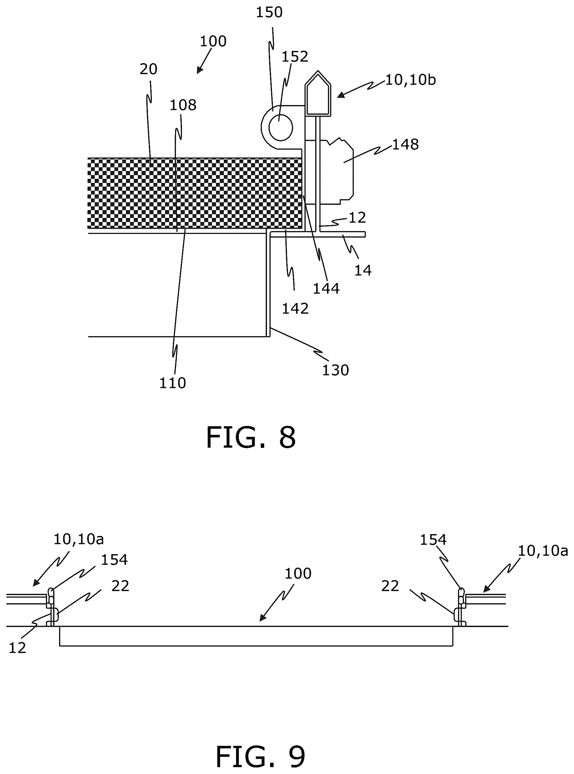 Patent US12312805 Figure 7 – Multifunctional lighting assembly for a T-bar grid arrangement