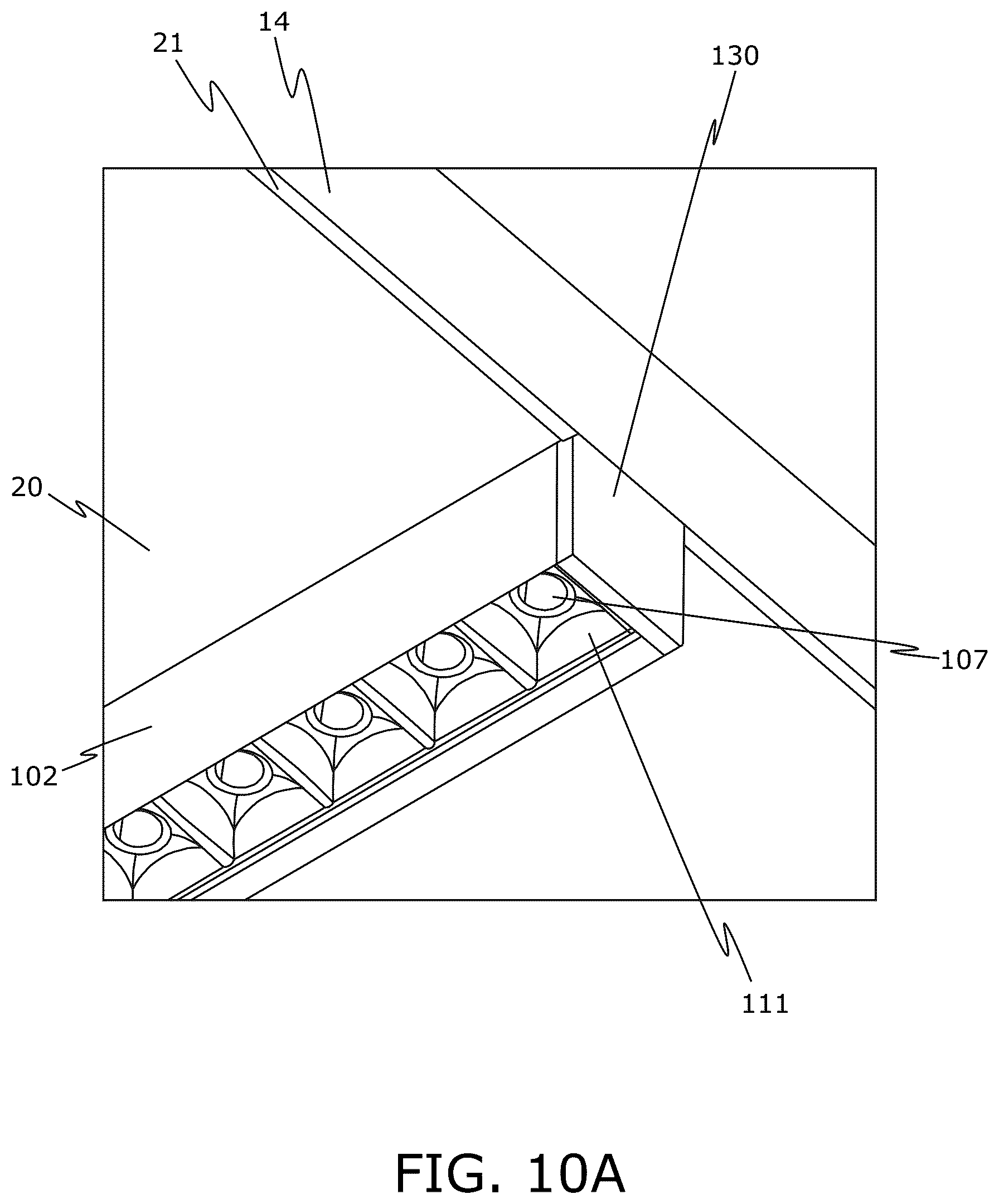 Patent US12312805 Figure 8 – Multifunctional lighting assembly for a T-bar grid arrangement