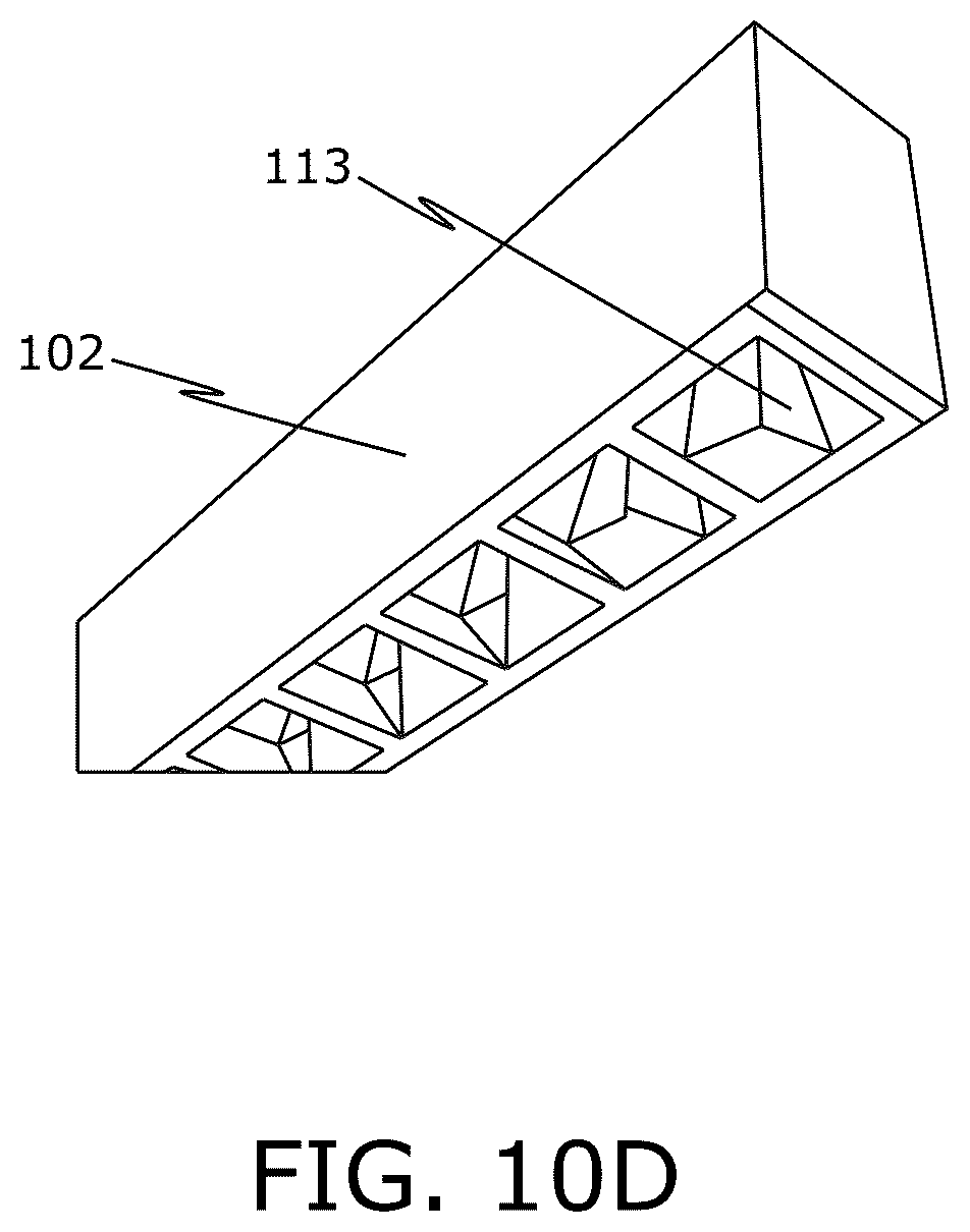 Patent US12312805 Figure 10 – Multifunctional lighting assembly for a T-bar grid arrangement