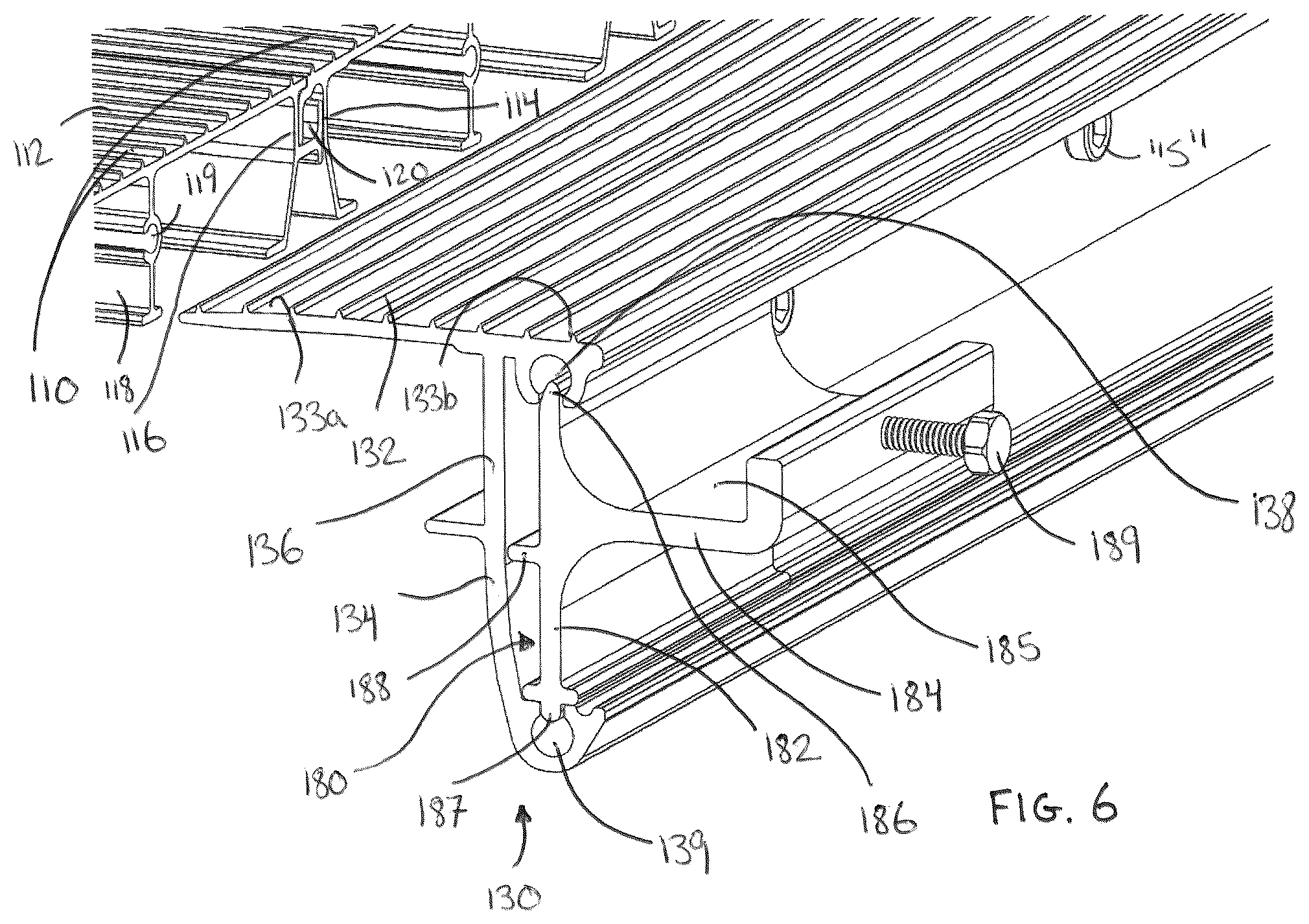 Patent US12312813 Figure 4 – Wheelchair ramps, hand railings, and modular accessibility systems incorporating the same