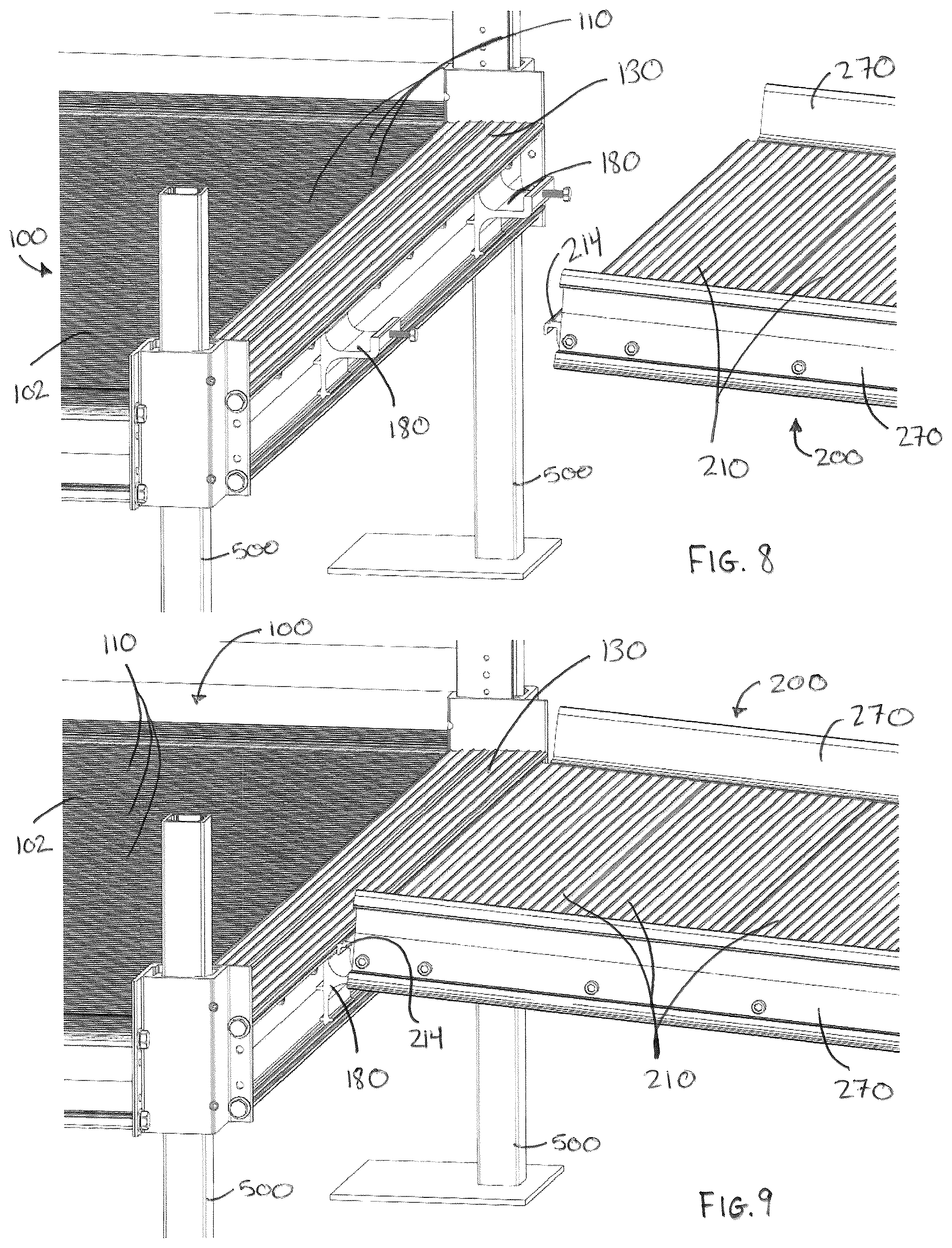 Patent US12312813 Figure 6 – Wheelchair ramps, hand railings, and modular accessibility systems incorporating the same
