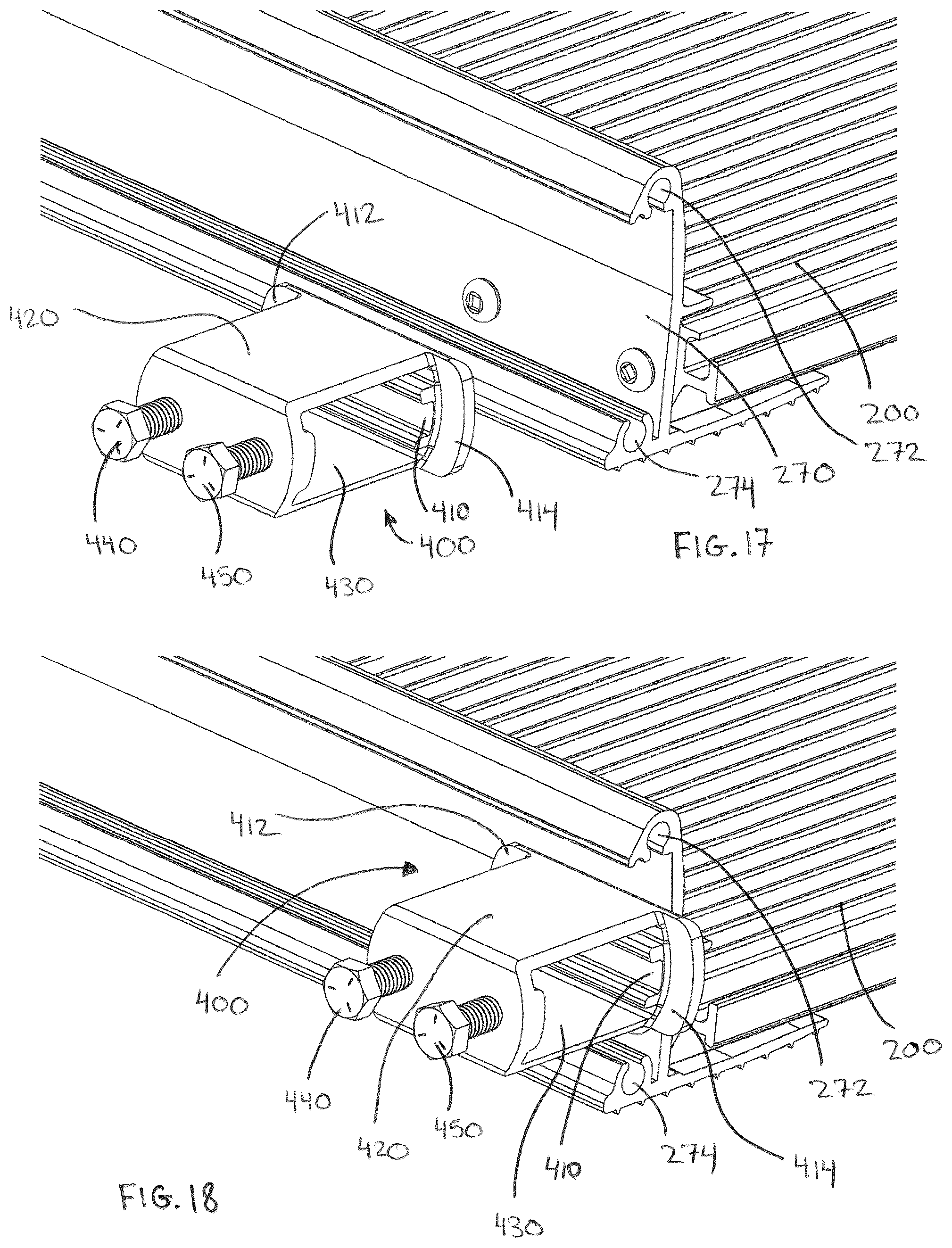 Patent US12312813 Figure 11 – Wheelchair ramps, hand railings, and modular accessibility systems incorporating the same