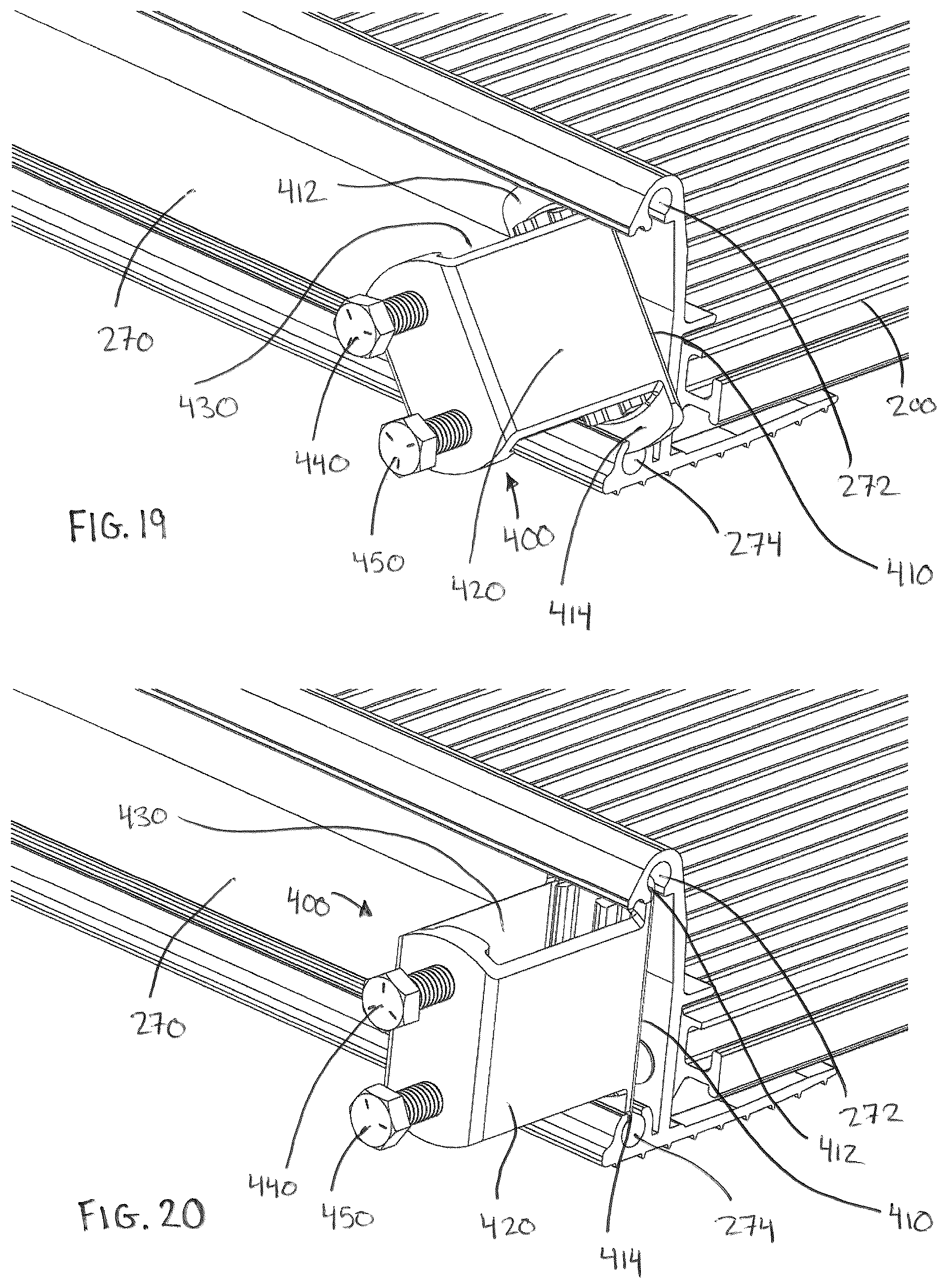 Patent US12312813 Figure 12 – Wheelchair ramps, hand railings, and modular accessibility systems incorporating the same
